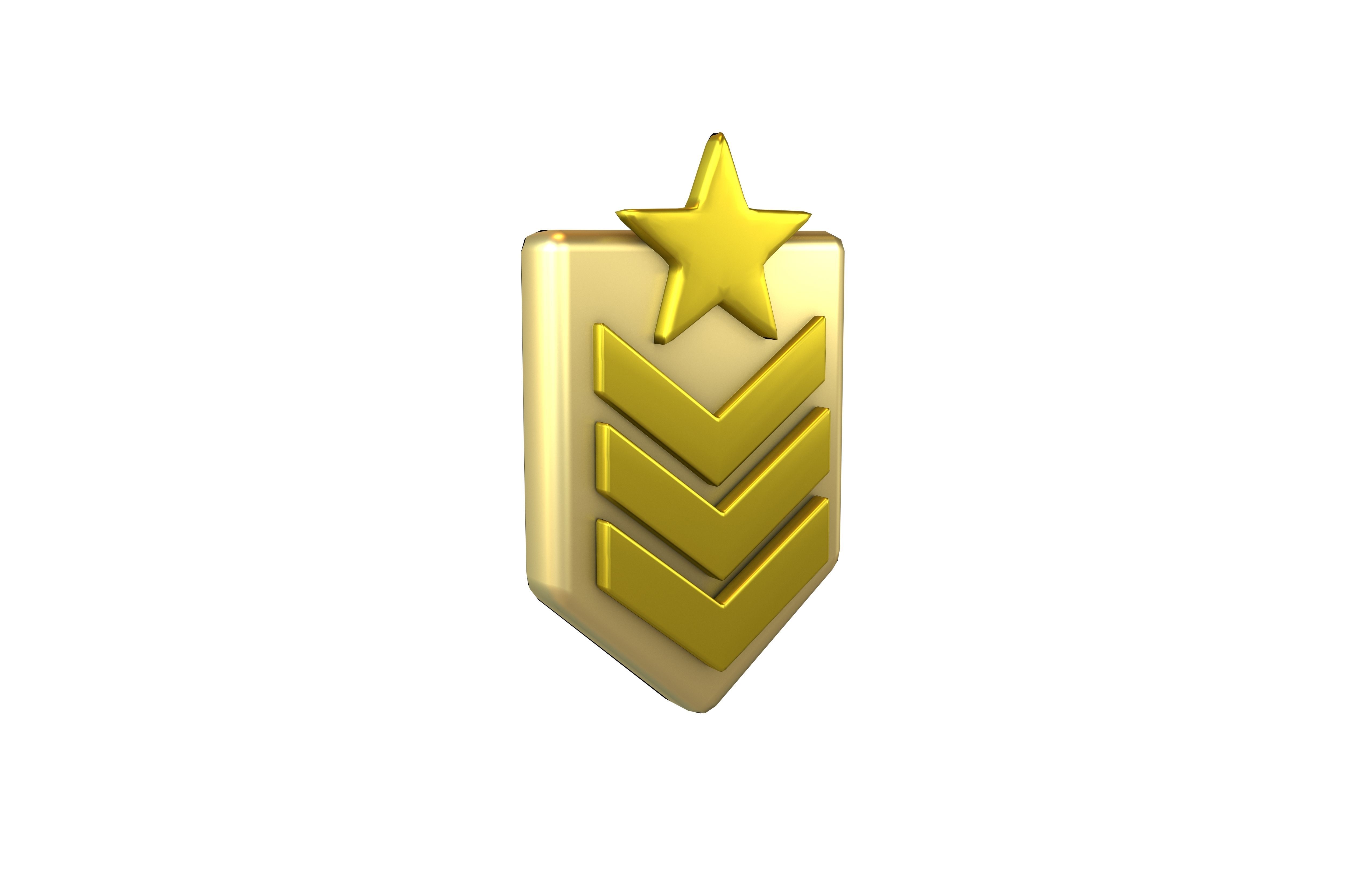 Rank Medal v8 008 Low-poly 3D model_1