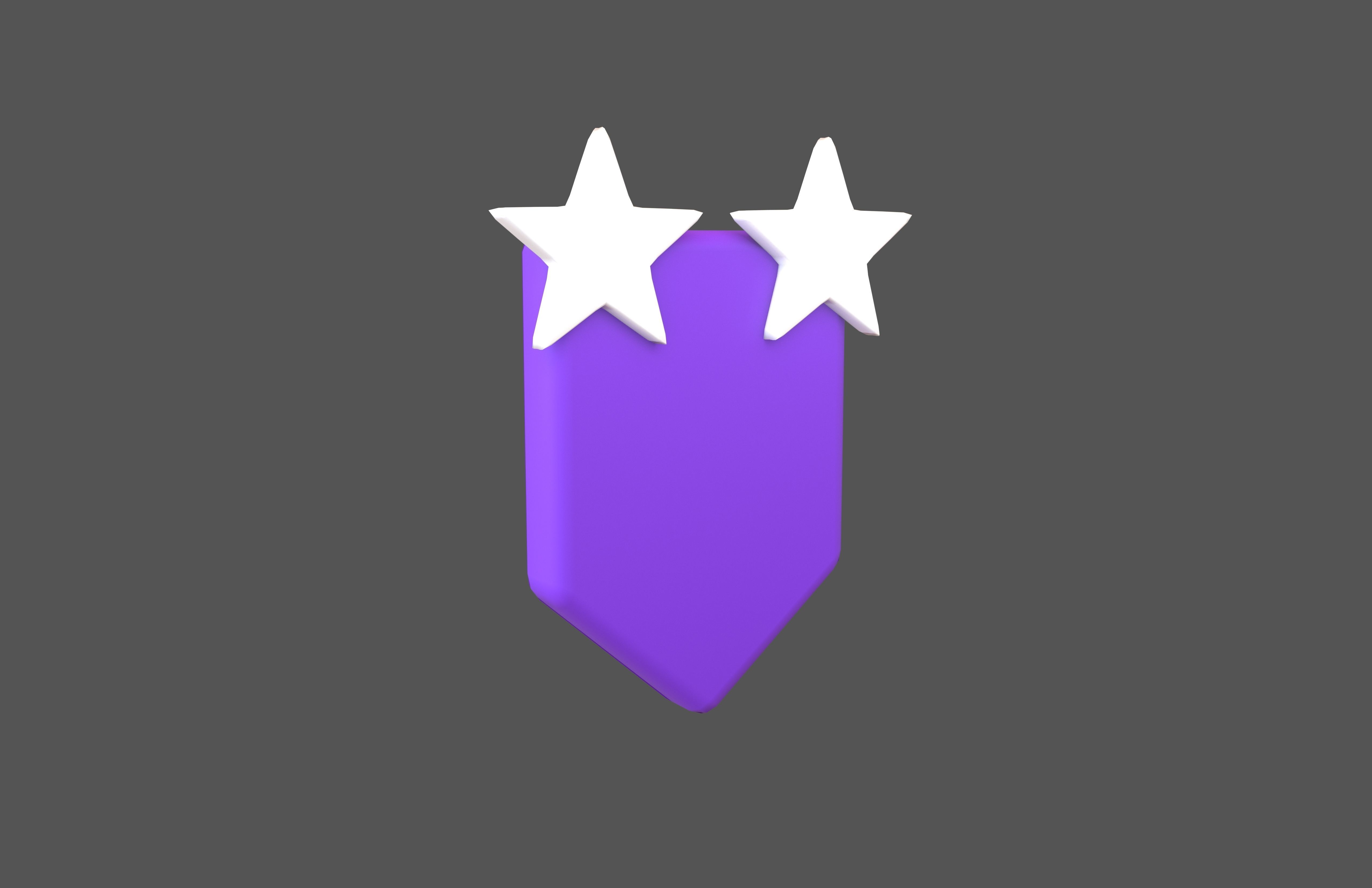 Rank Medal v9 004 Low-poly 3D model_1