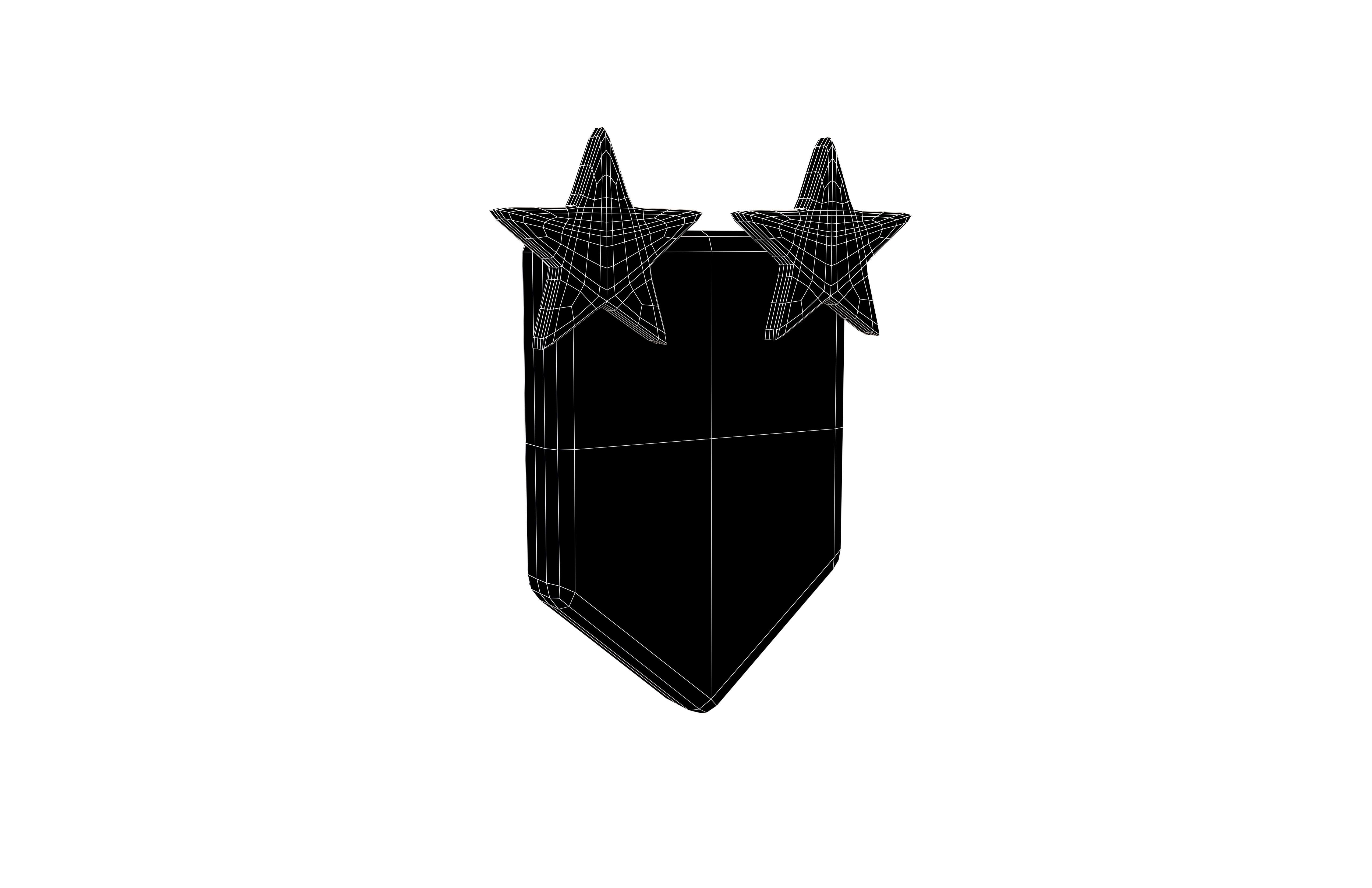 Rank Medal v9 005 Low-poly 3D model_5