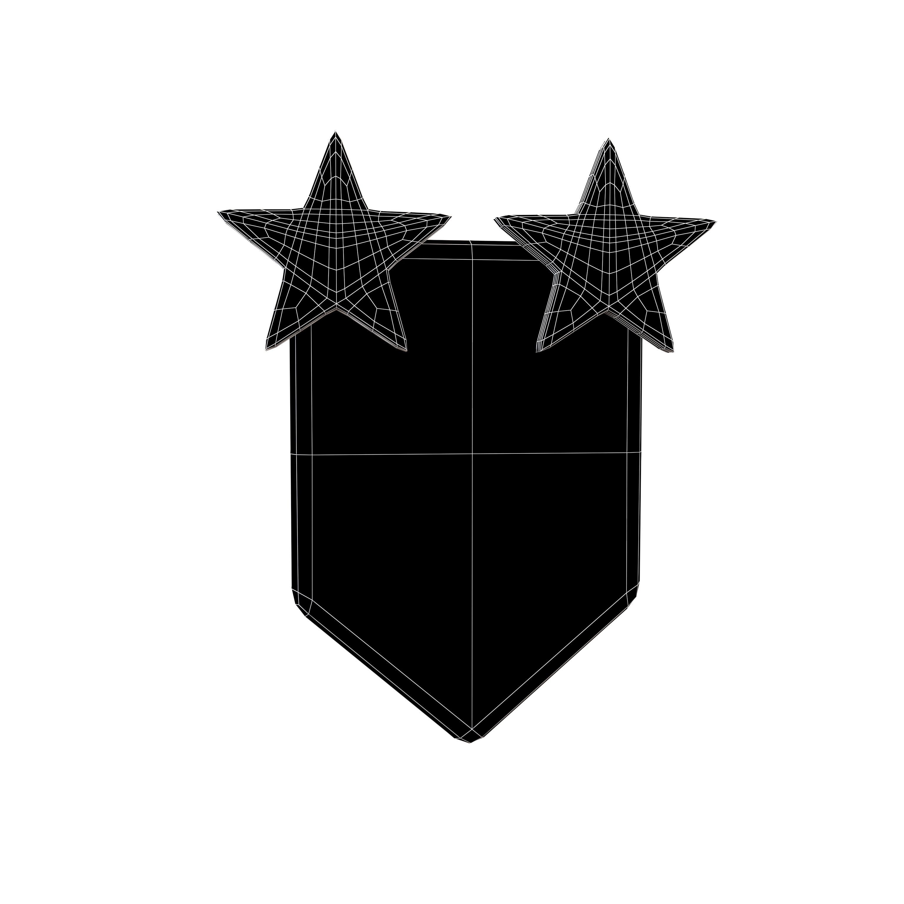Rank Medal v9 005 Low-poly 3D model_4