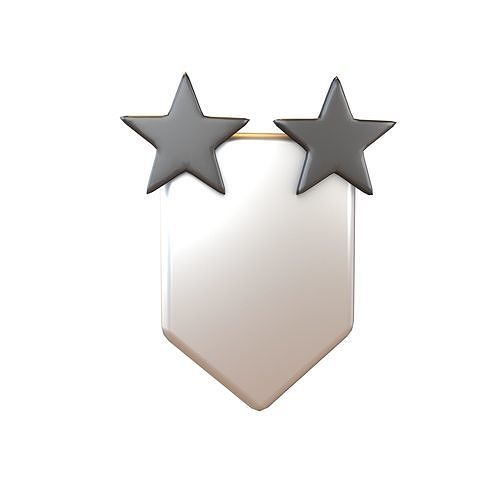 Rank Medal v9 007 Low-poly 3D model