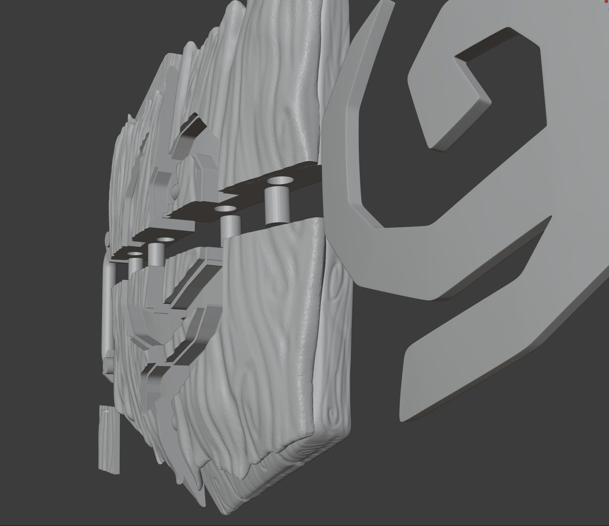 DEKU SHIELD FROM ZELDA THAT LIGHTS UP 3D print model_8