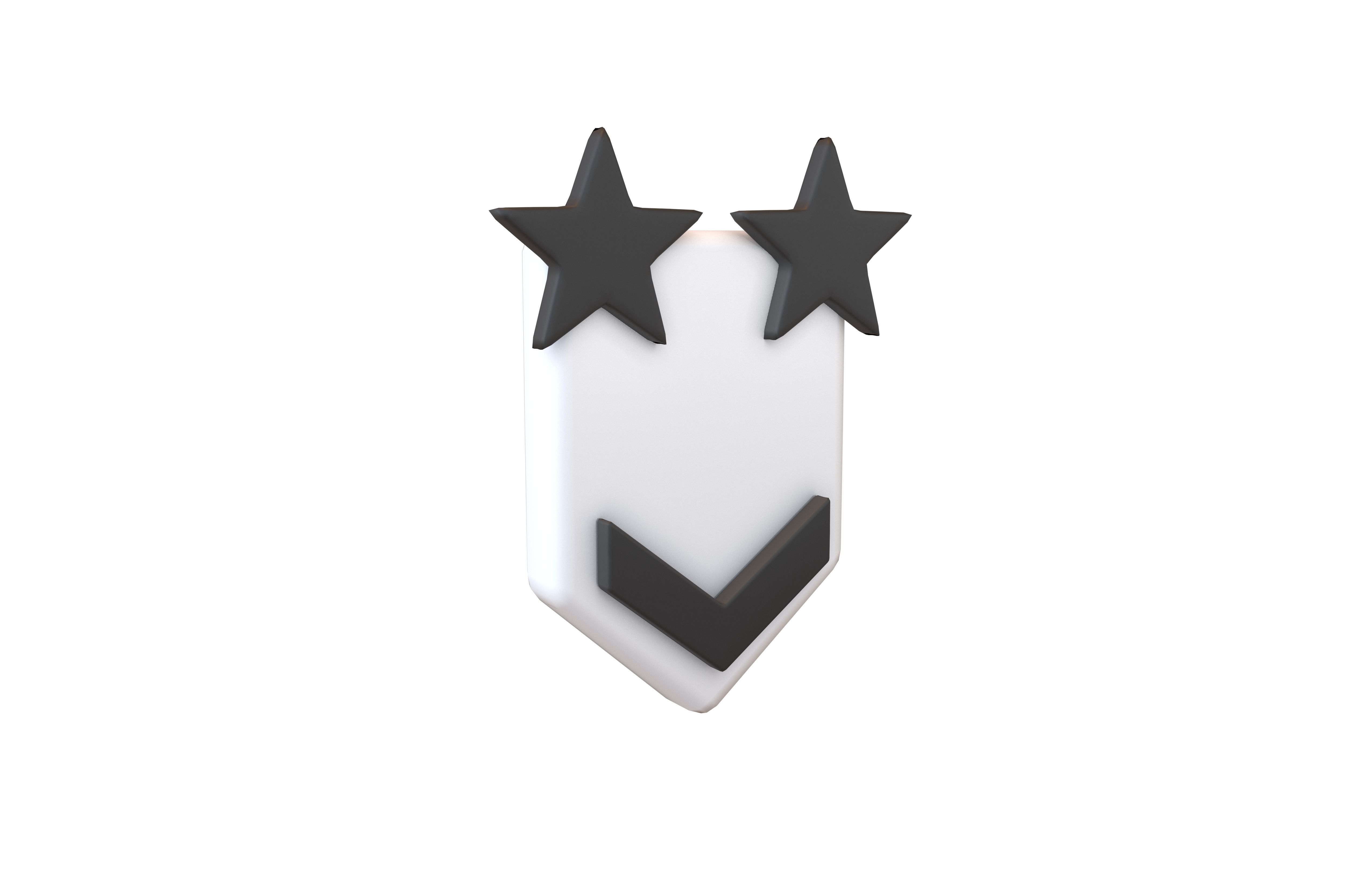 Rank Medal v10 001 Low-poly 3D model_1