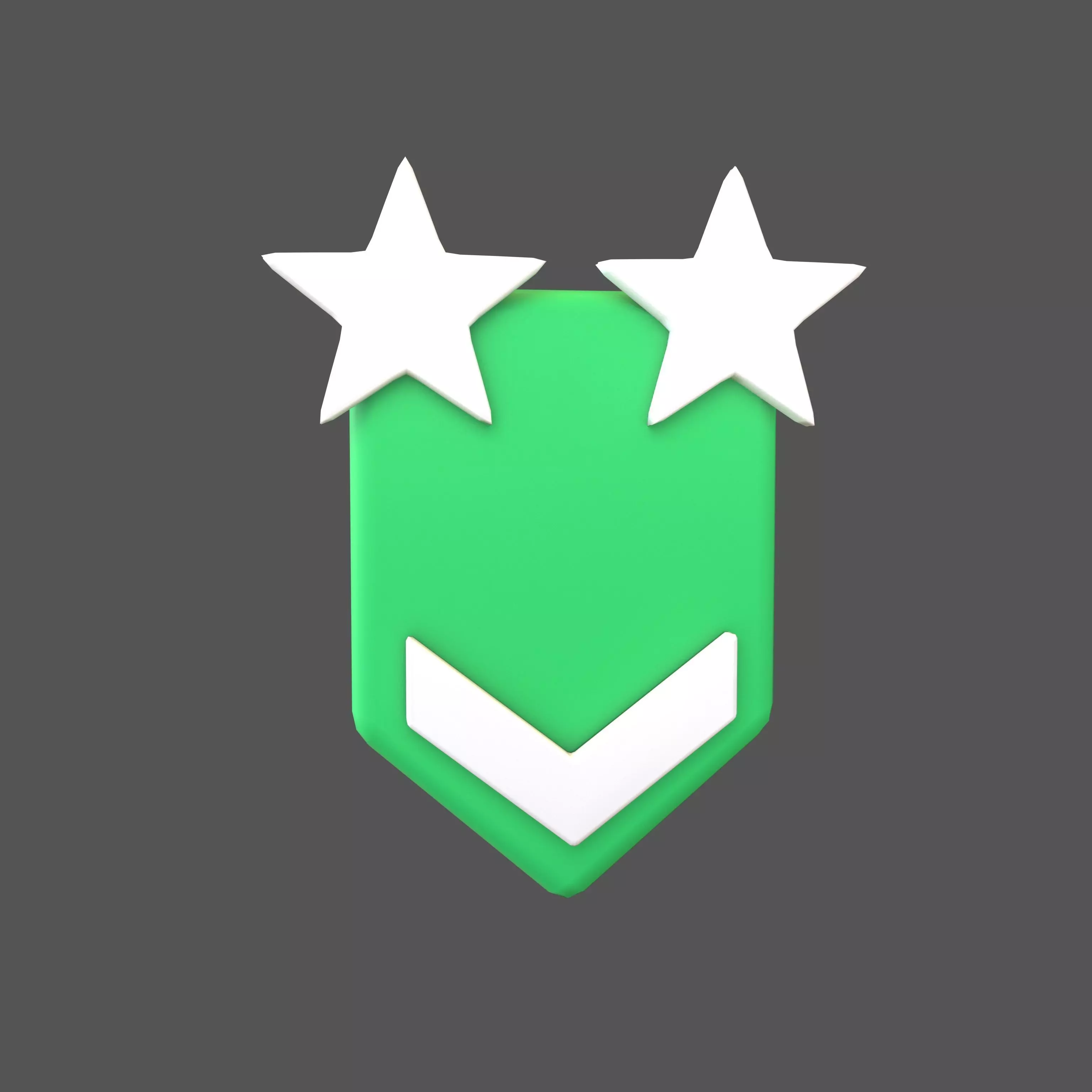 Rank Medal v10 002 Low-poly 3D model_0