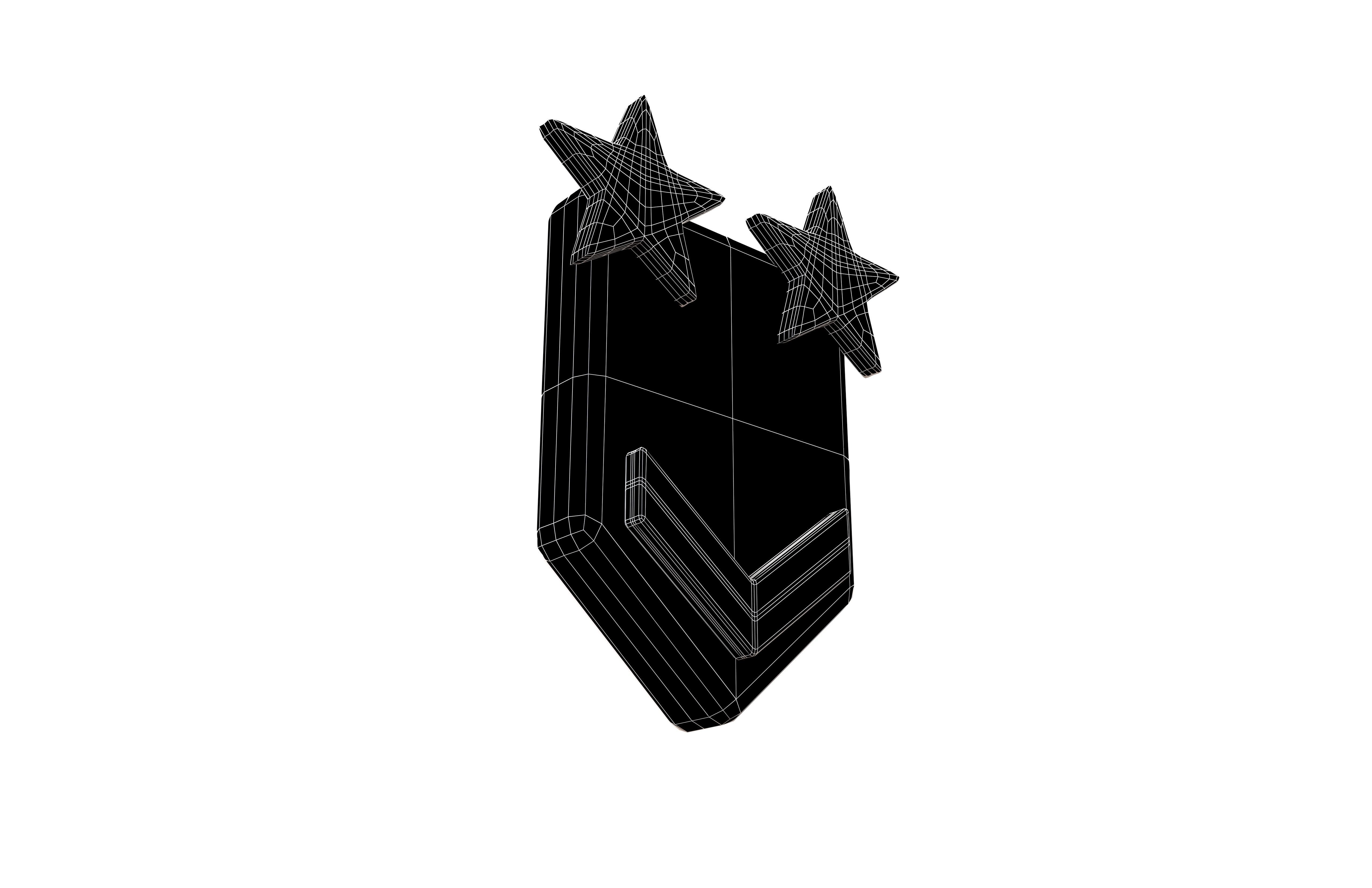 Rank Medal v10 002 Low-poly 3D model_7
