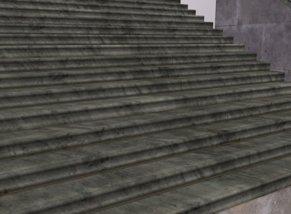Stairs Gothic Pack Low-poly 3D model_5