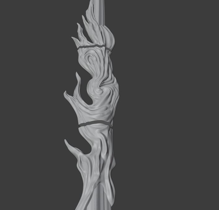 Spear of the Impaler from Messmer Elden Ring 3D print model_2