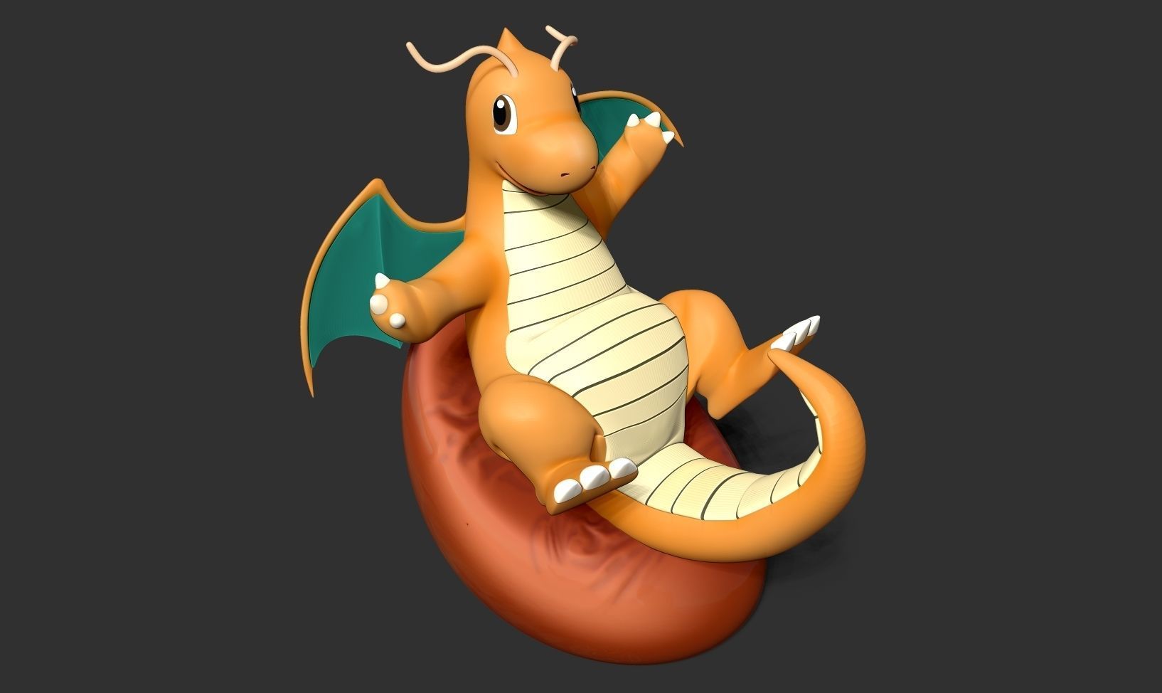 Dragonite - Pokemon Fanart 3D print model_17