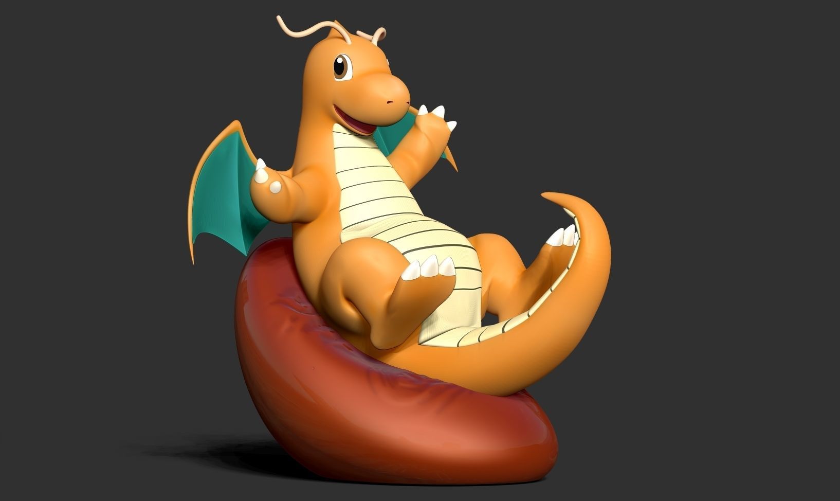Dragonite - Pokemon Fanart 3D print model_15
