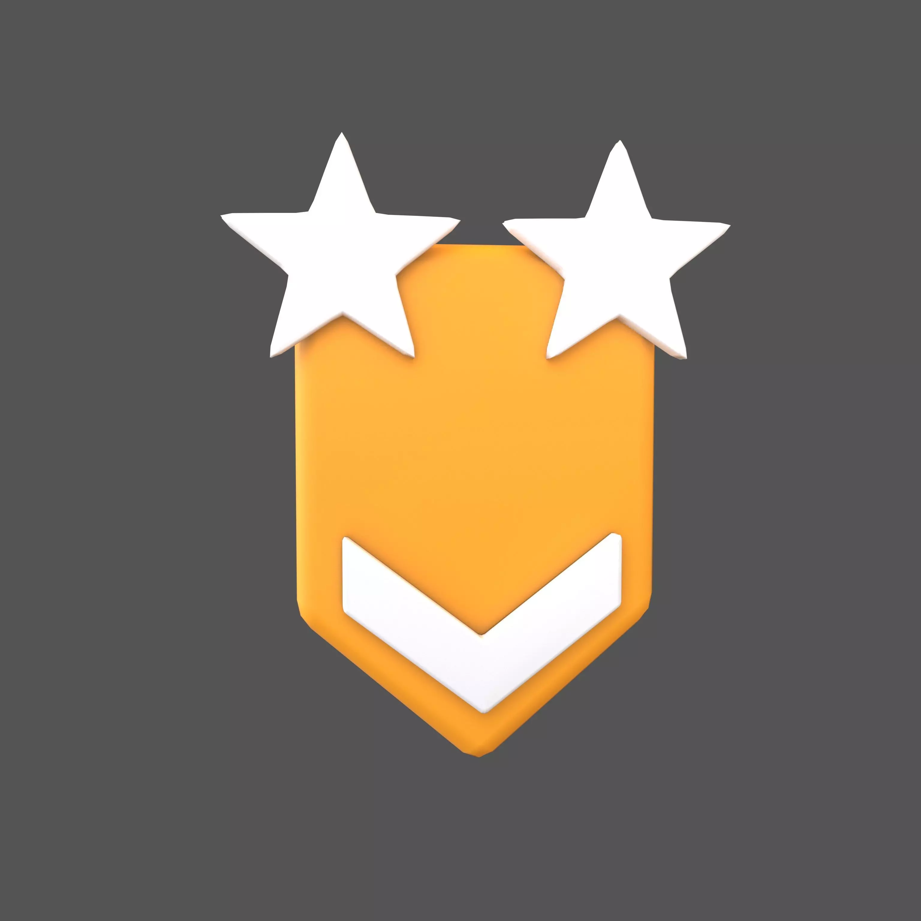 Rank Medal v10 005 Low-poly 3D model