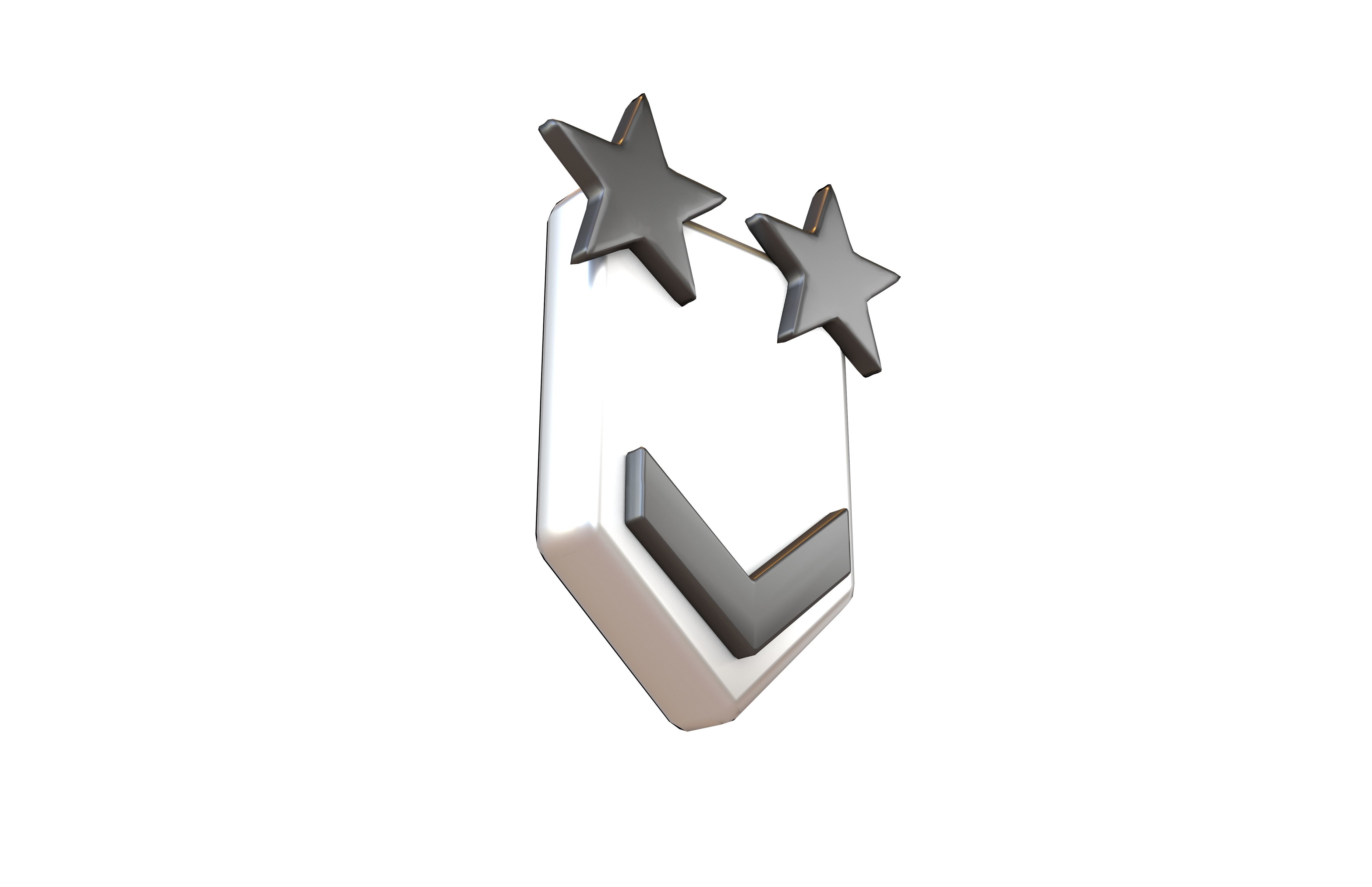 Rank Medal v10 007 Low-poly 3D model_2