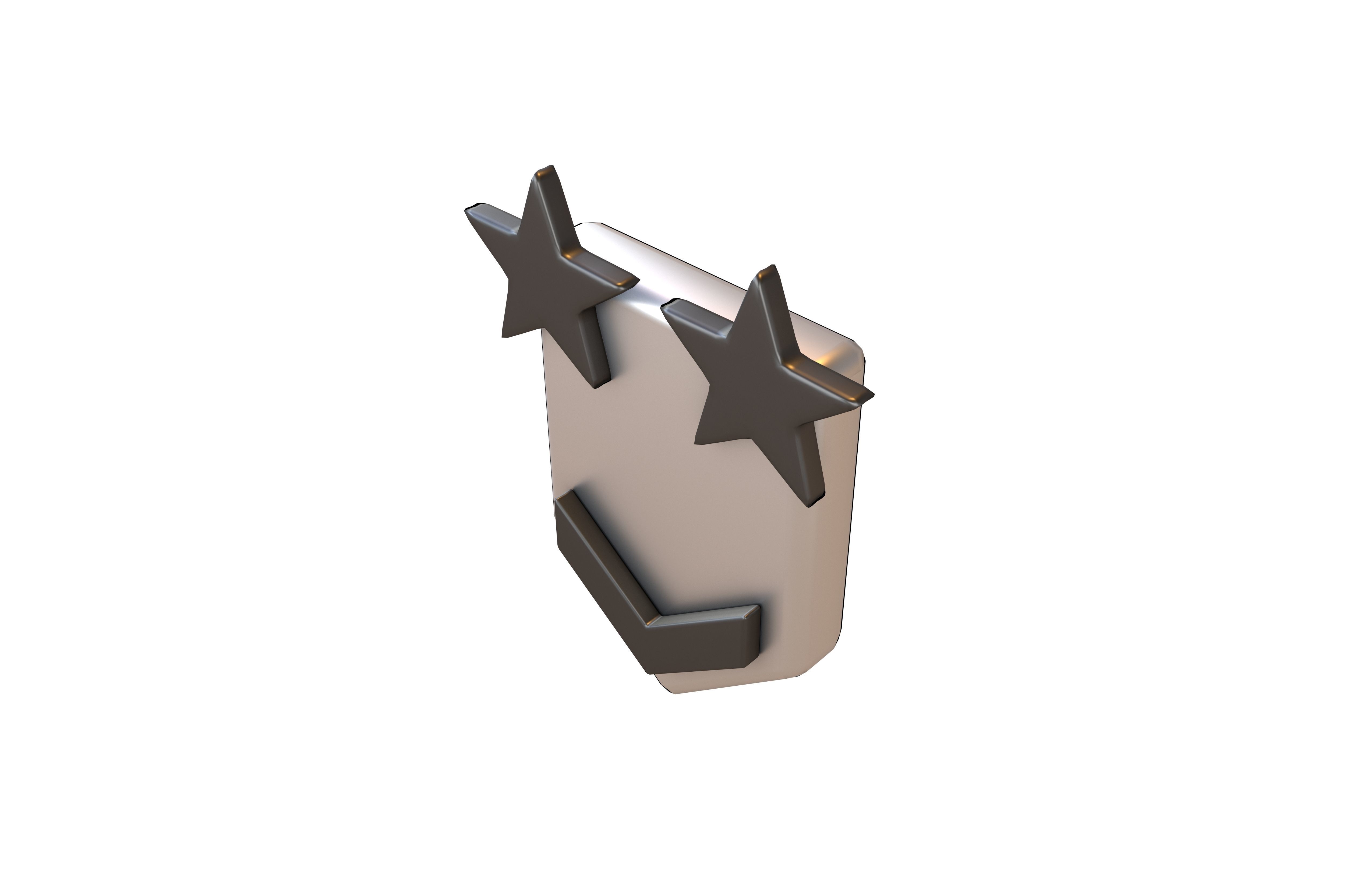 Rank Medal v10 007 Low-poly 3D model_1