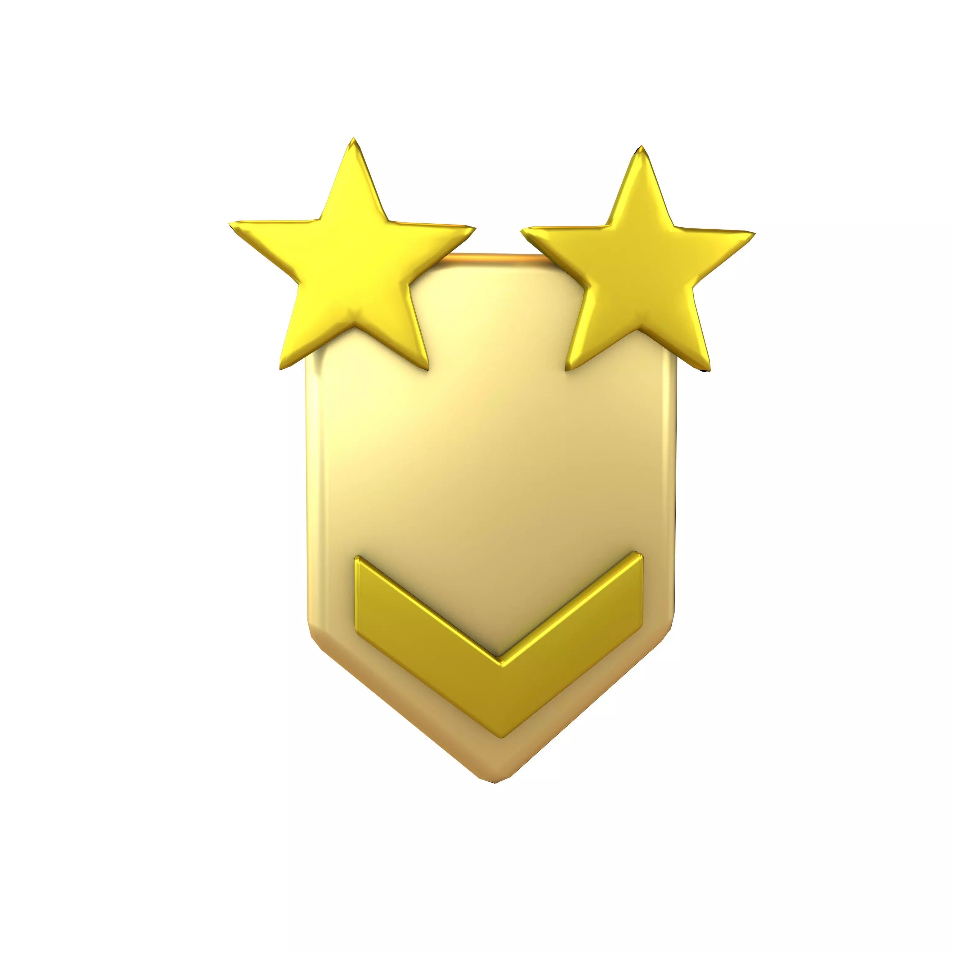 Rank Medal v10 008 Low-poly 3D model
