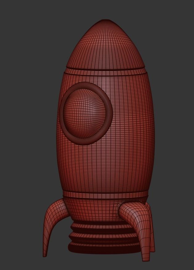 Rocket Dock NSV Decor toy 3D model_6