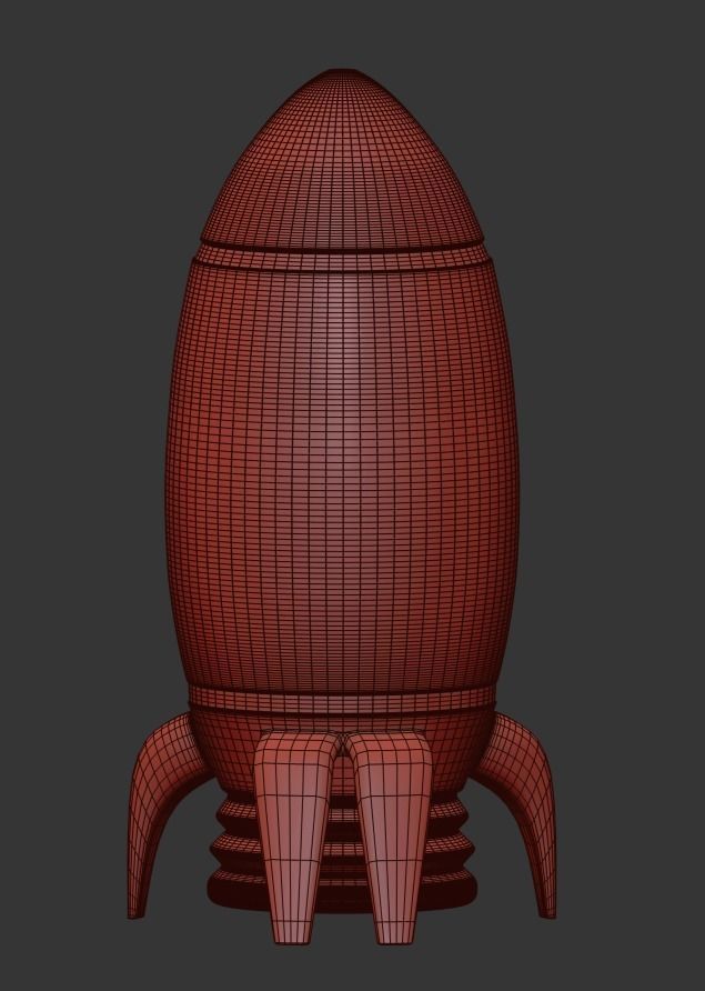 Rocket Dock NSV Decor toy 3D model_8