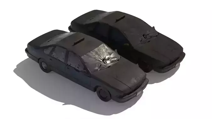 8k abandoned cars destroyed vehicles