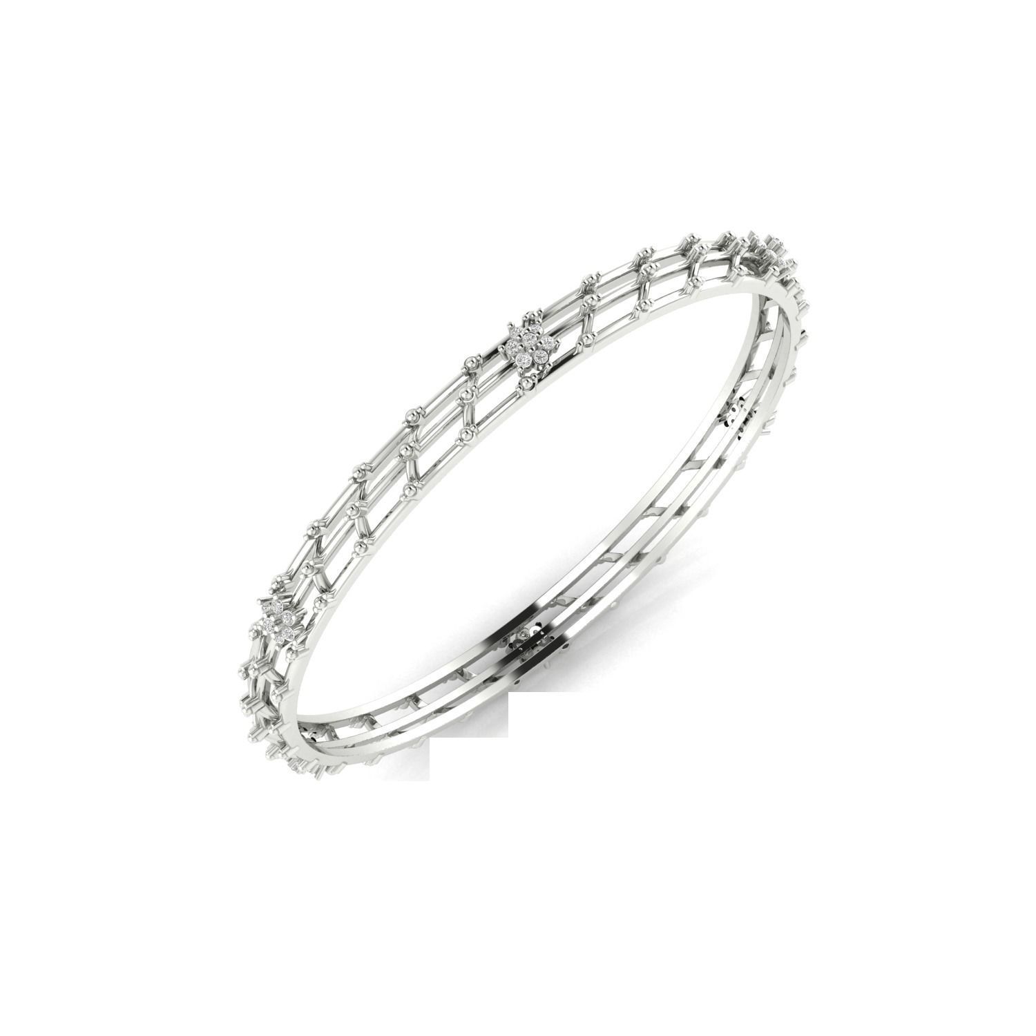 Women Bangle Bracelet STL JCD Render Details 3D print model_9