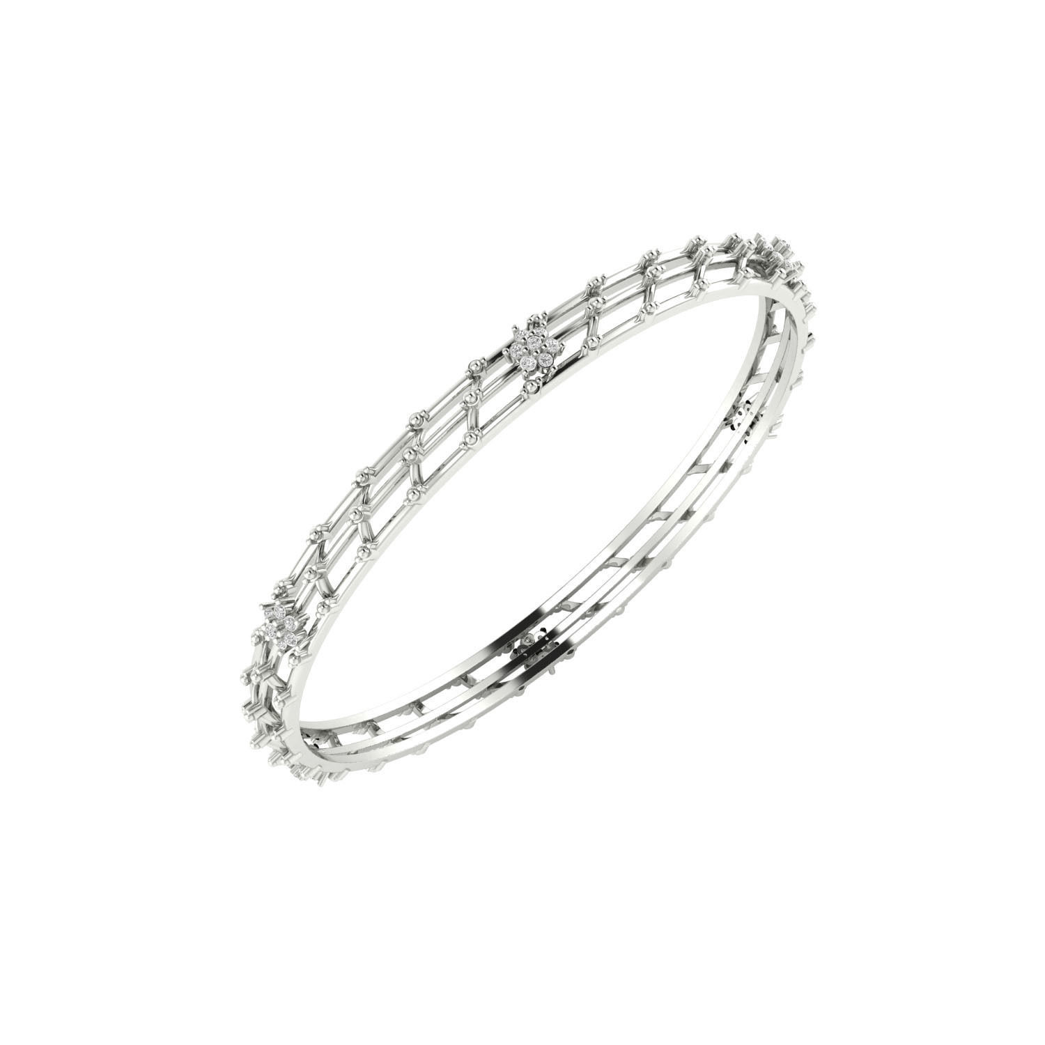 Women Bangle Bracelet STL JCD Render Details 3D print model_8