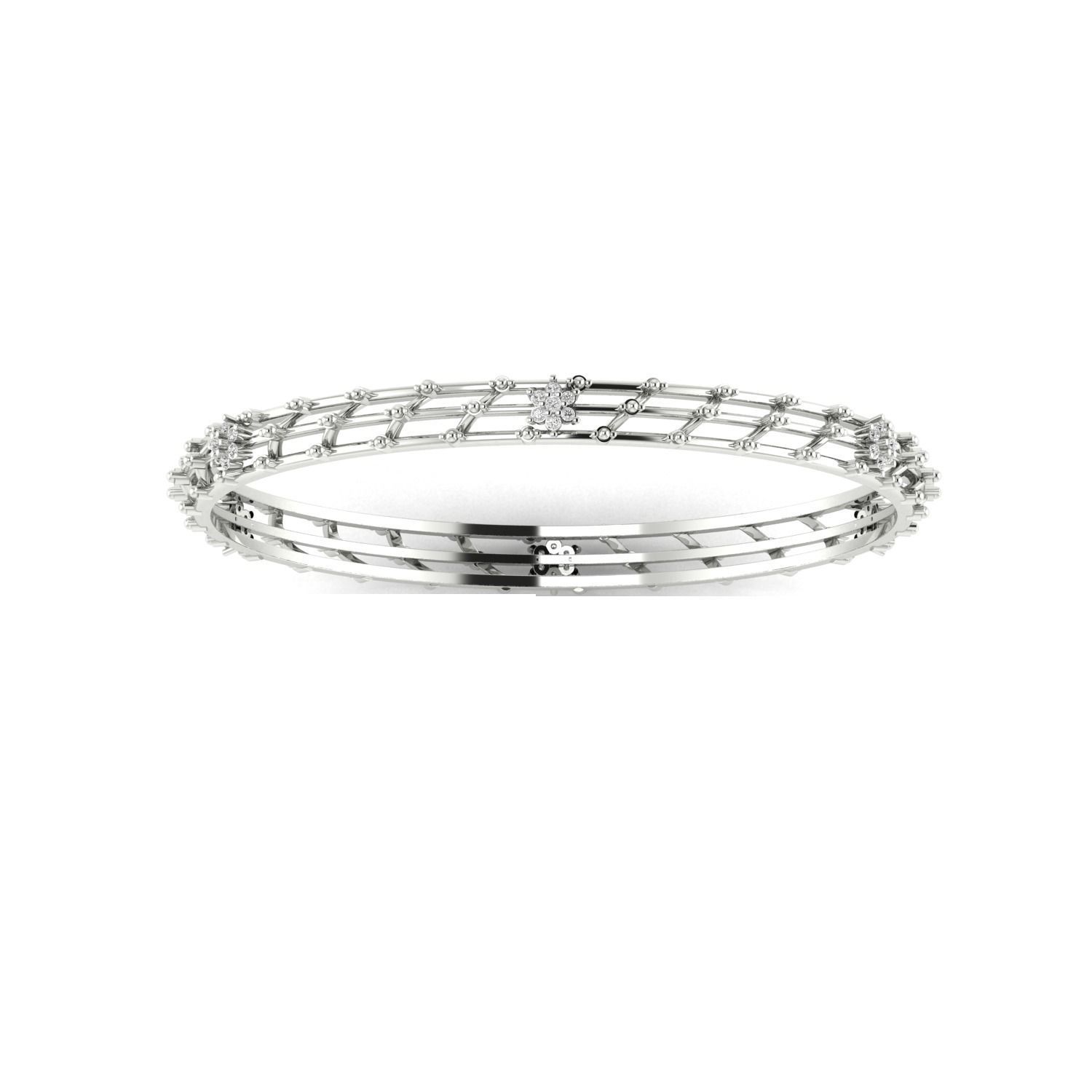 Women Bangle Bracelet STL JCD Render Details 3D print model_13