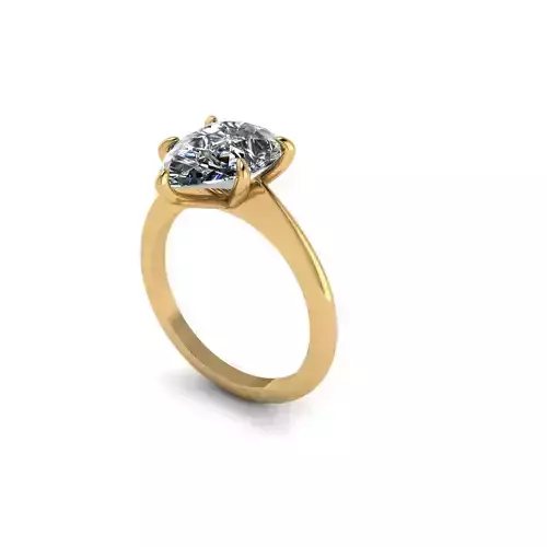 Pear Diamond Ring V4