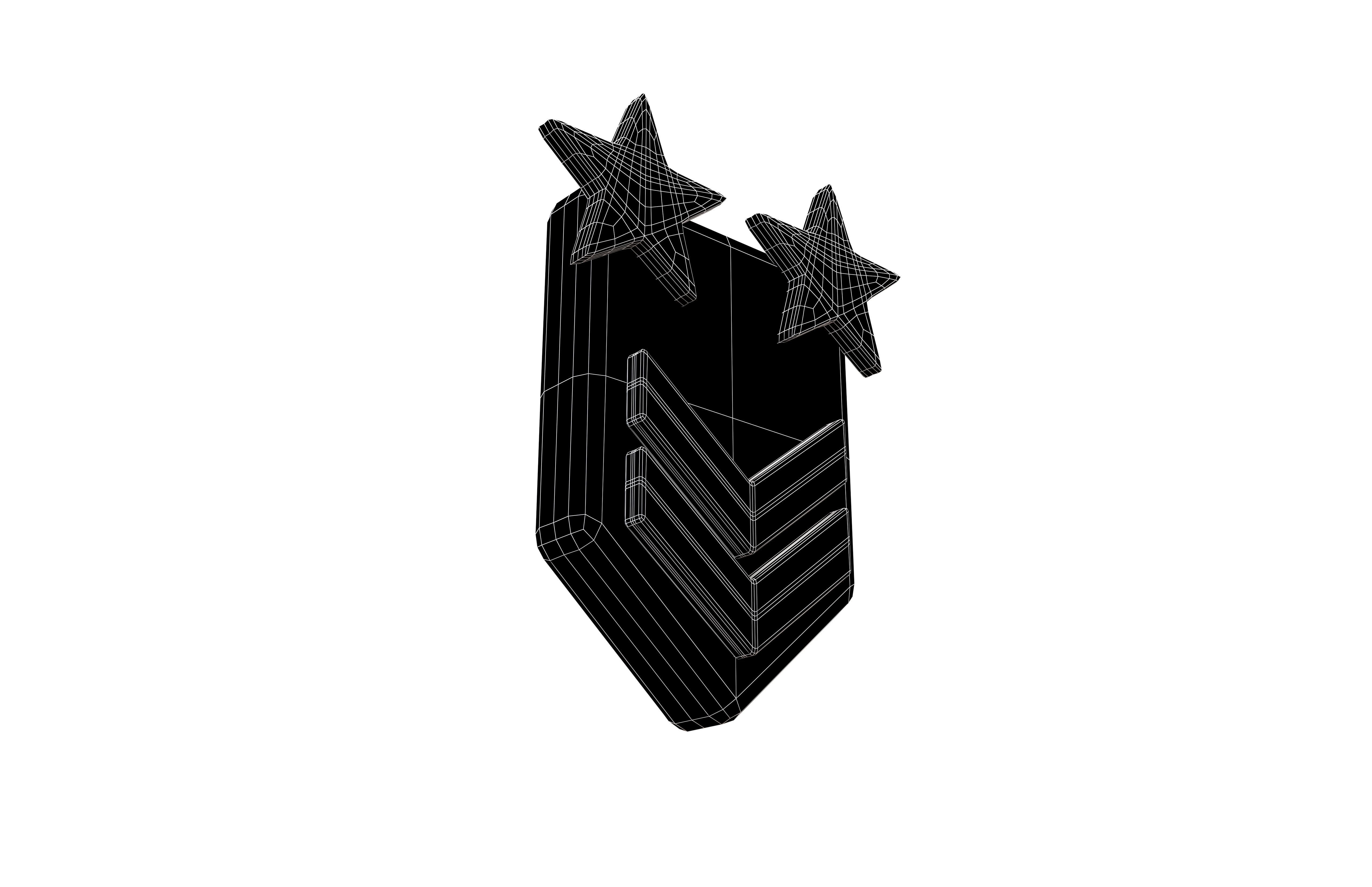 Rank Medal v11 003 Low-poly 3D model_5