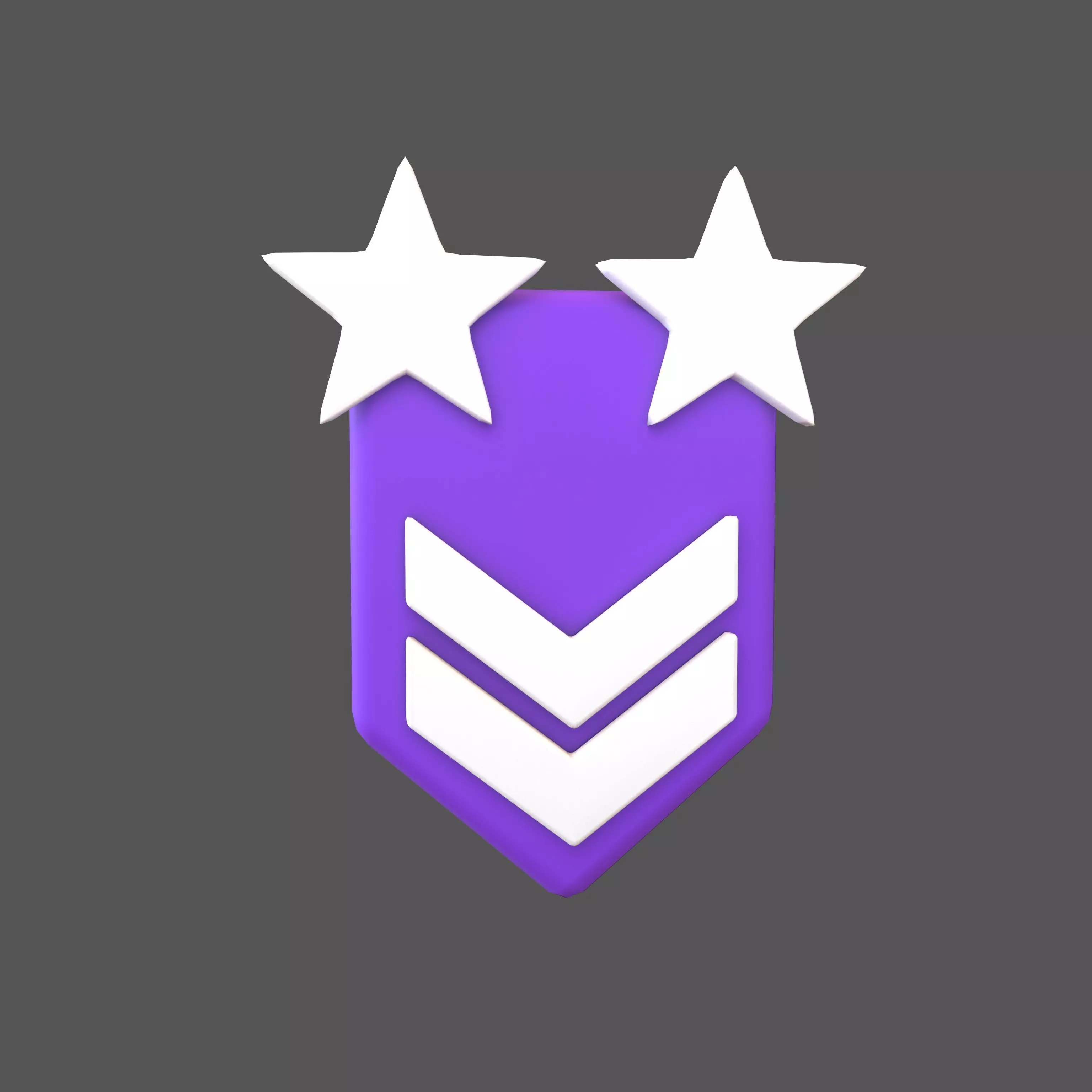 Rank Medal v11 004 Low-poly 3D model