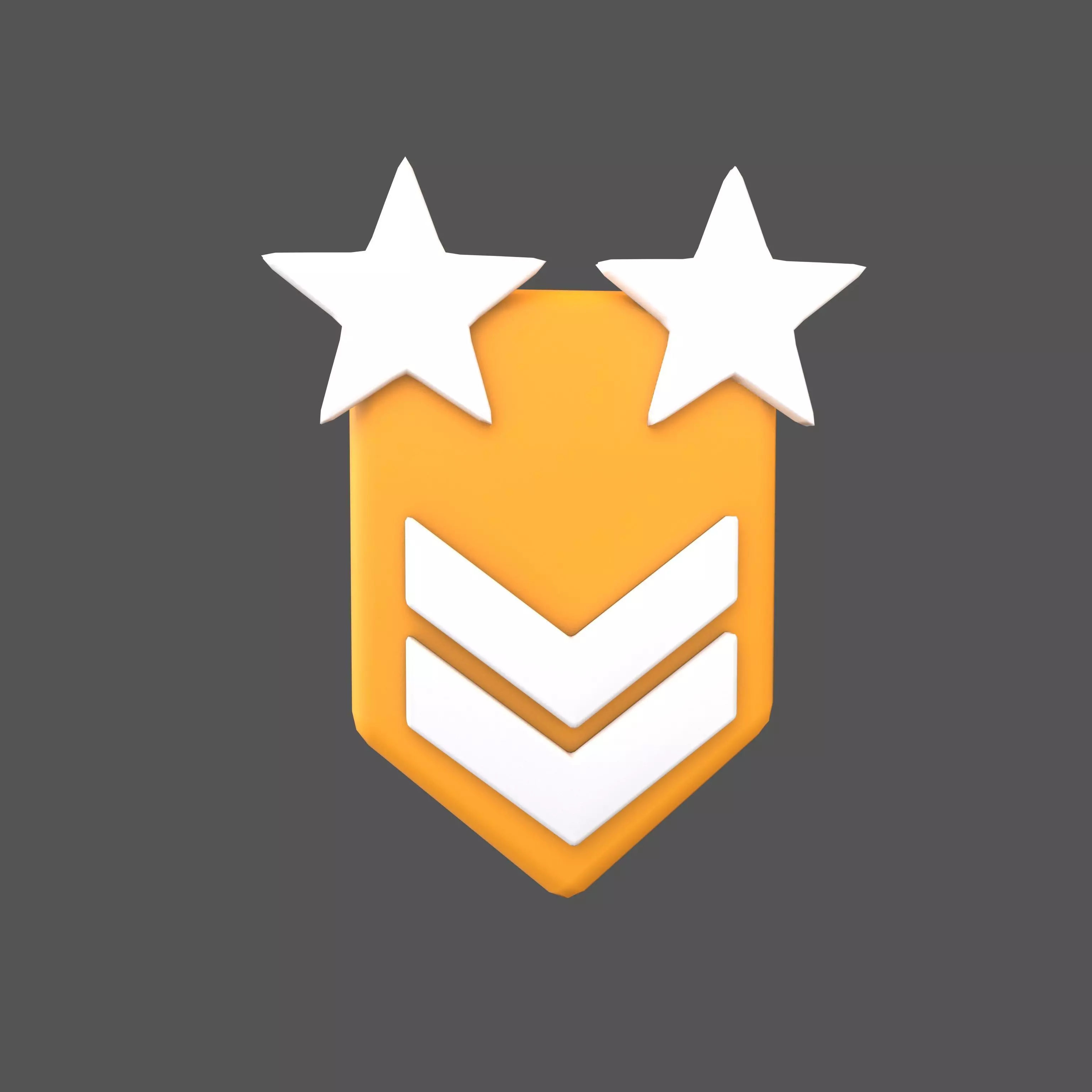 Rank Medal v11 005 Low-poly 3D model
