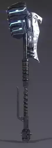 HALO 3 Gravity Hammer Low-poly 3D model