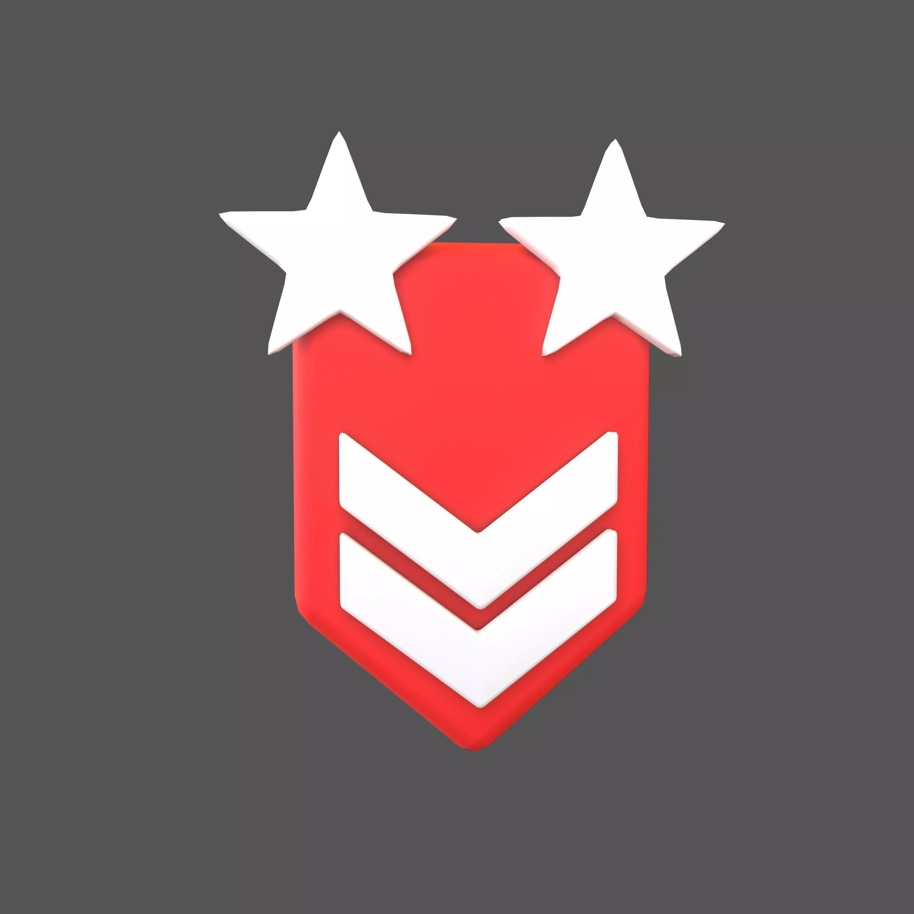Rank Medal v11 006 Low-poly 3D model