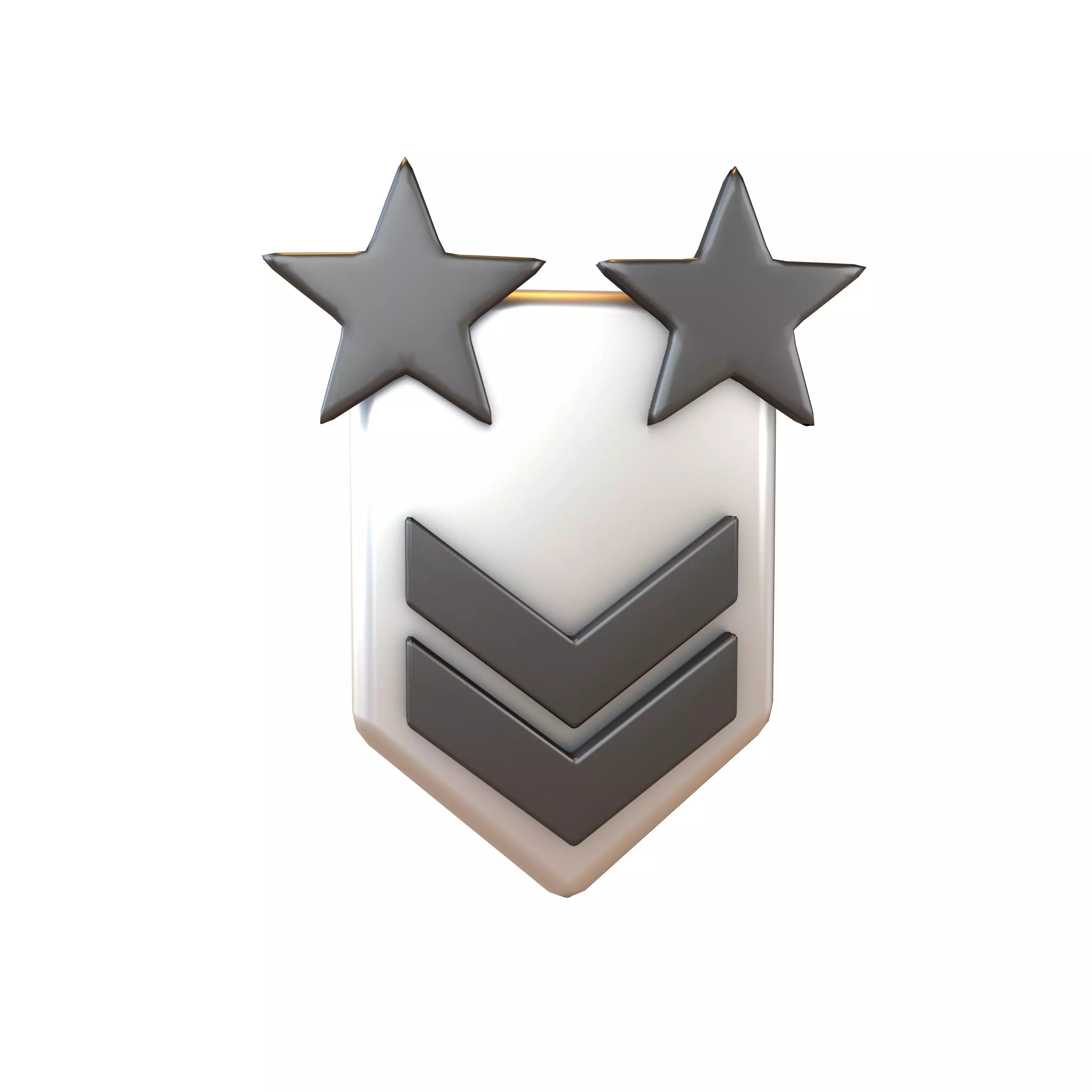 Rank Medal v11 007 Low-poly 3D model