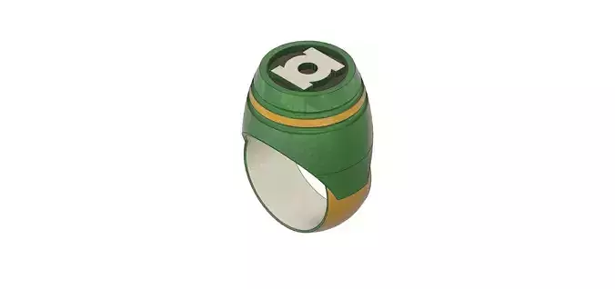 Green Lantern Hero Ring 24mm 3D print model