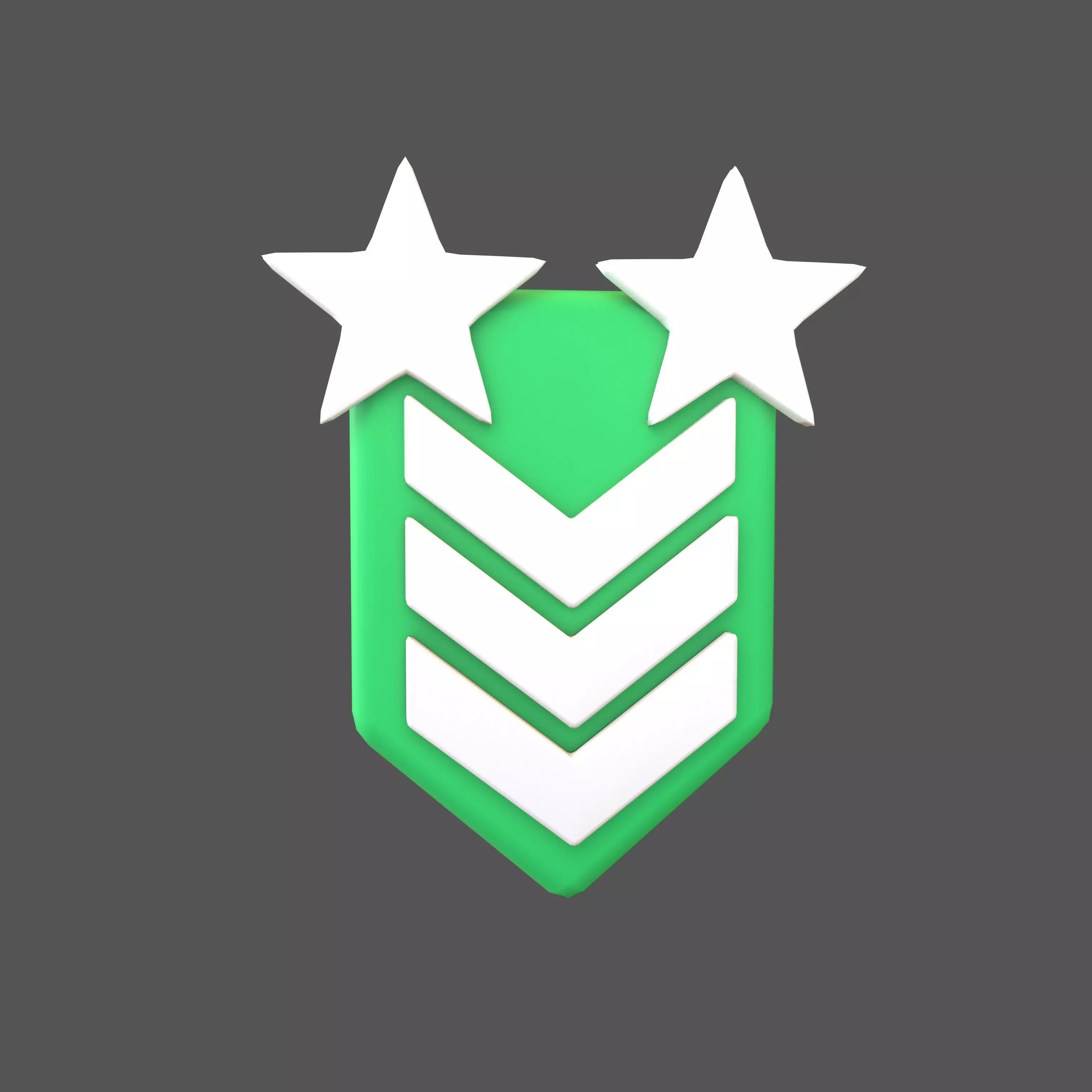 Rank Medal v12 002 Low-poly 3D model