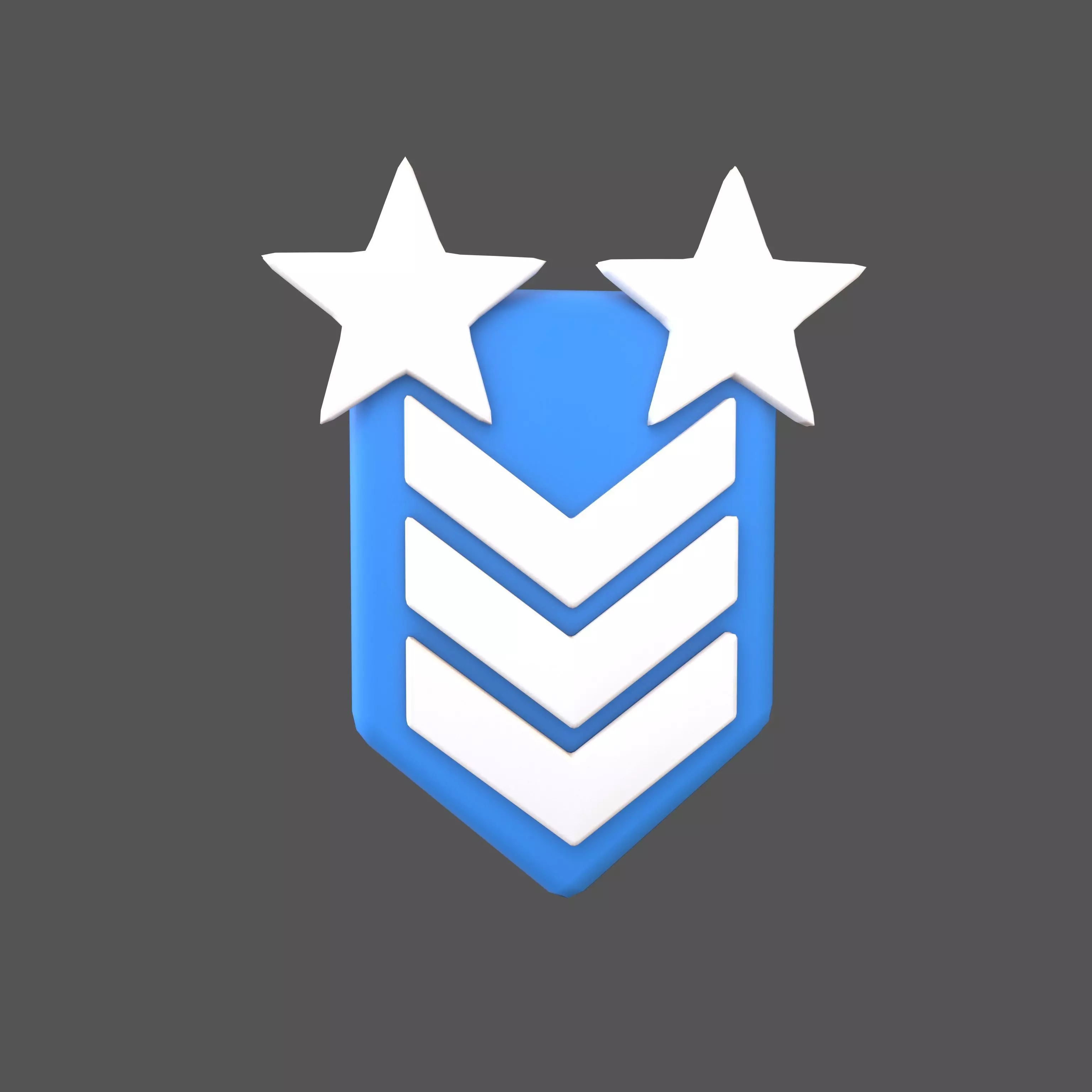 Rank Medal v12 003 Low-poly 3D model