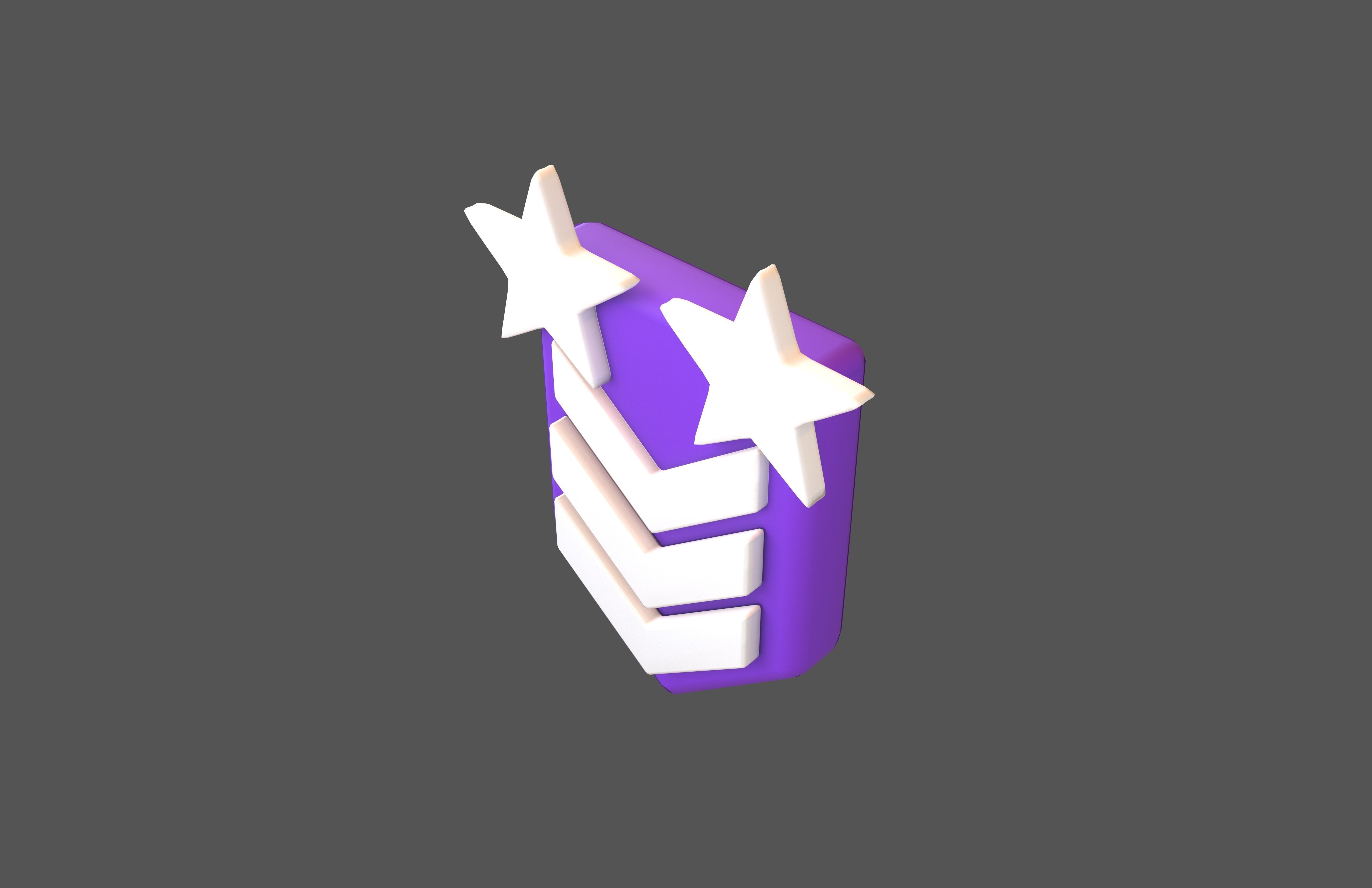 Rank Medal v12 004 Low-poly 3D model_3