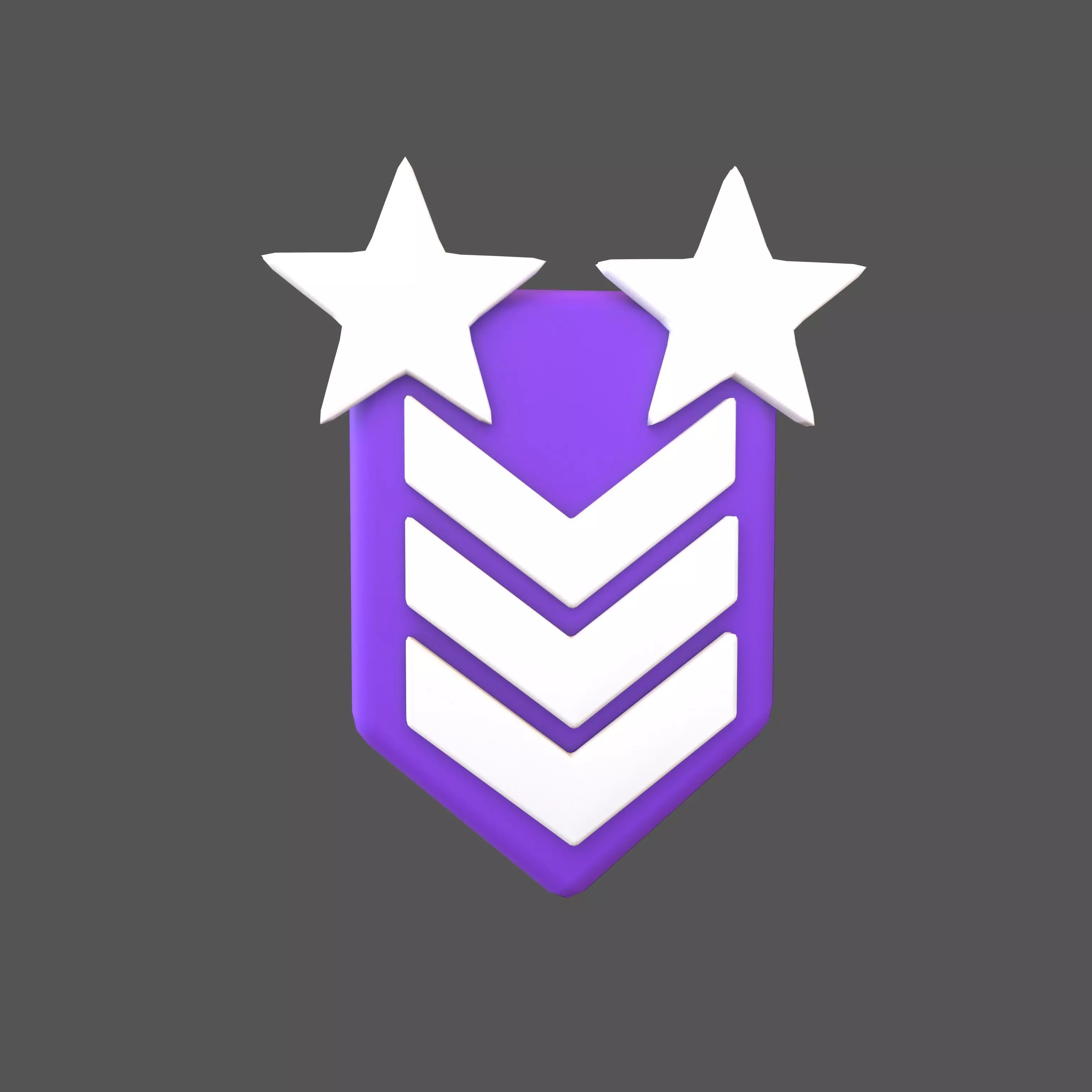 Rank Medal v12 004 Low-poly 3D model_0