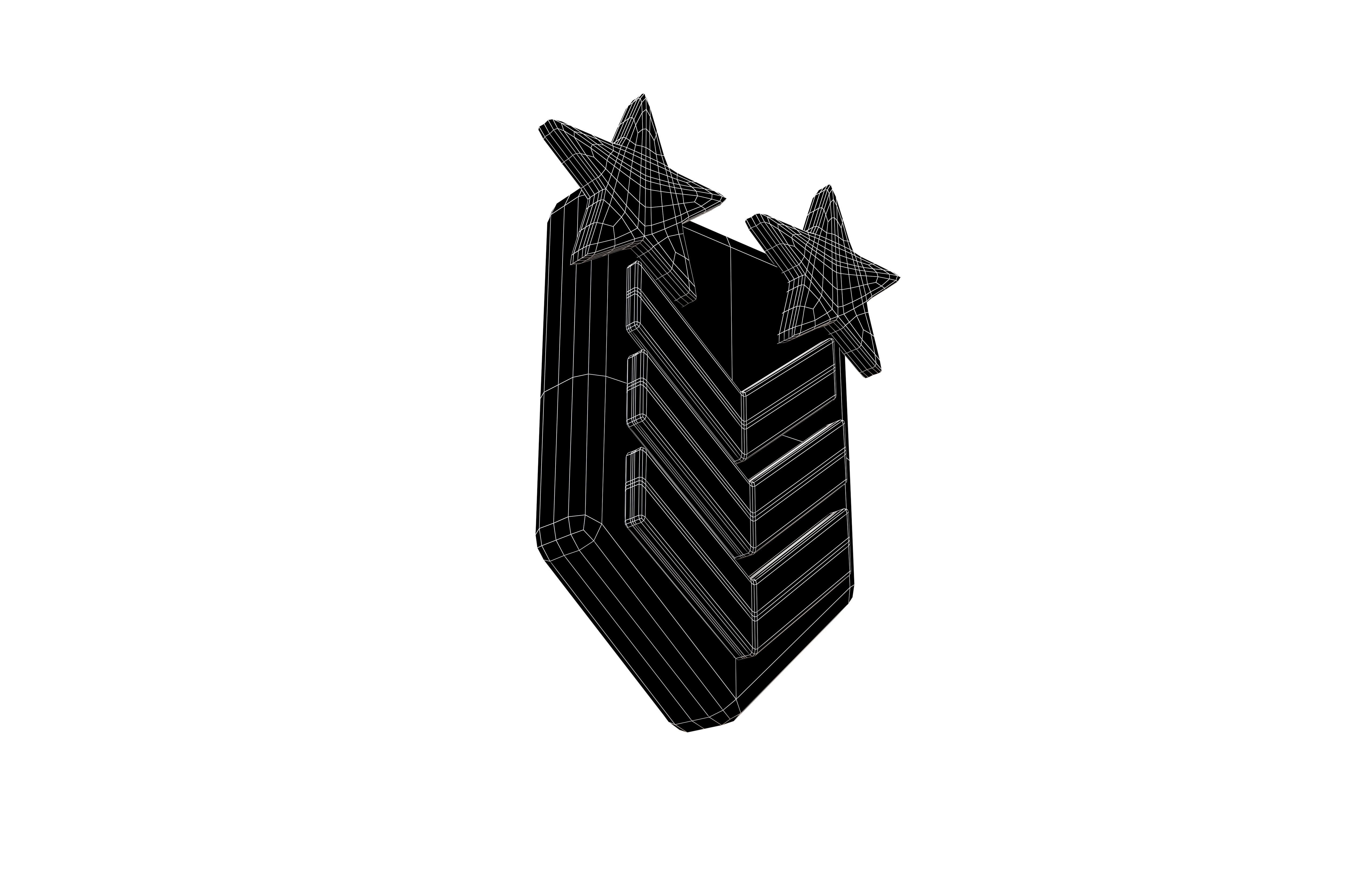 Rank Medal v12 004 Low-poly 3D model_7