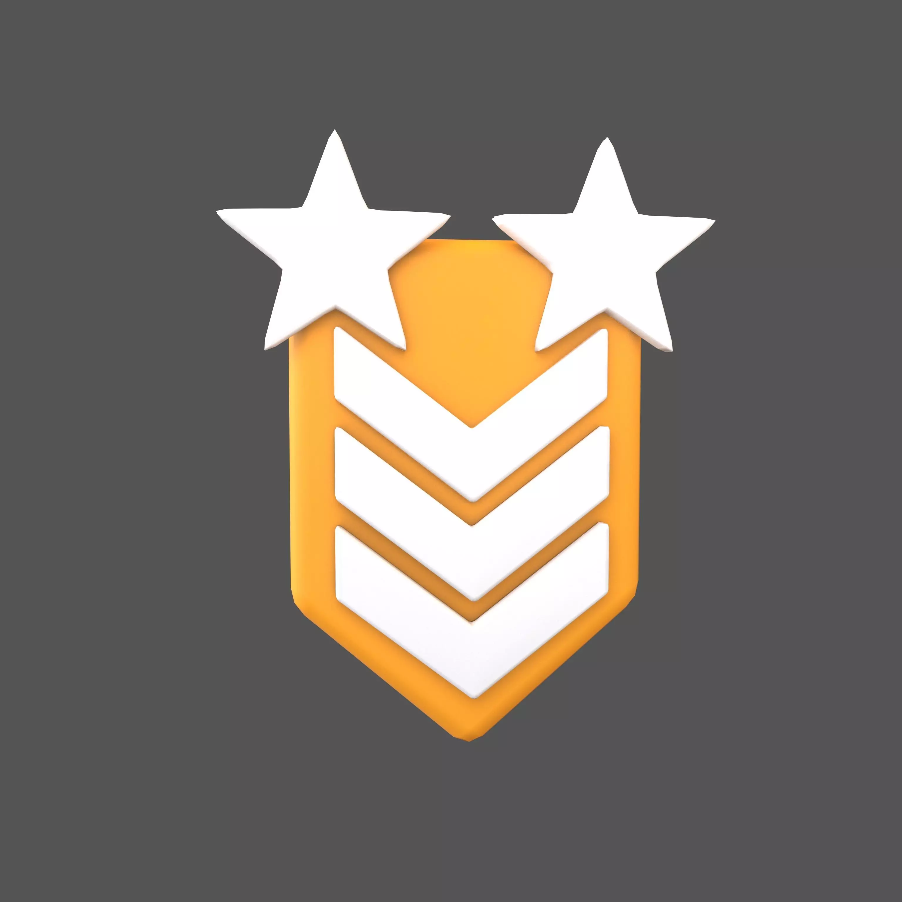Rank Medal v12 005 Low-poly 3D model