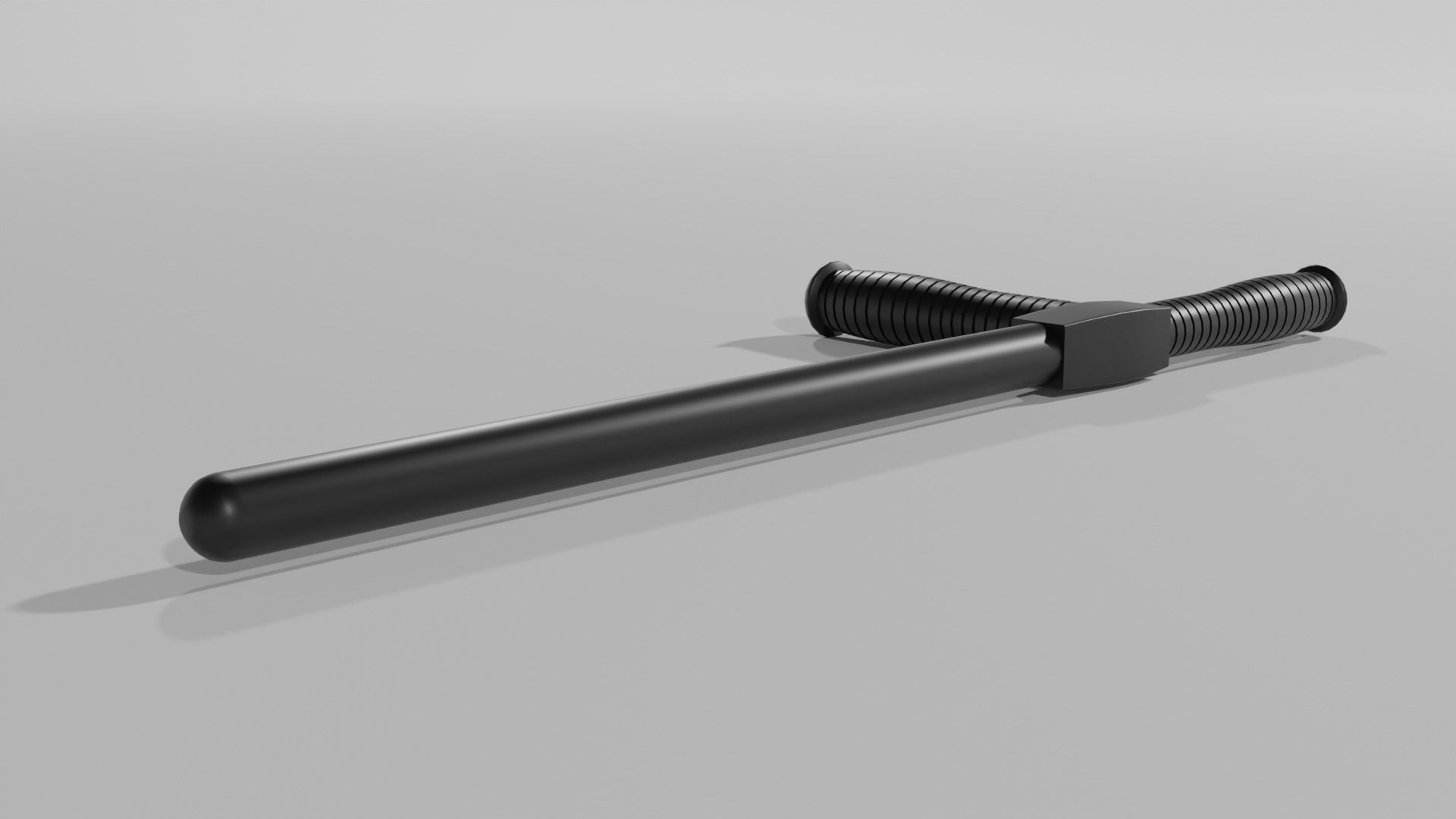 LowPoly Police Baton GameReady Weapon Asset Low-poly 3D model_2