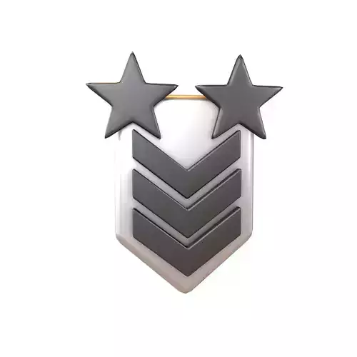 Rank Medal v12 007 Low-poly 3D model
