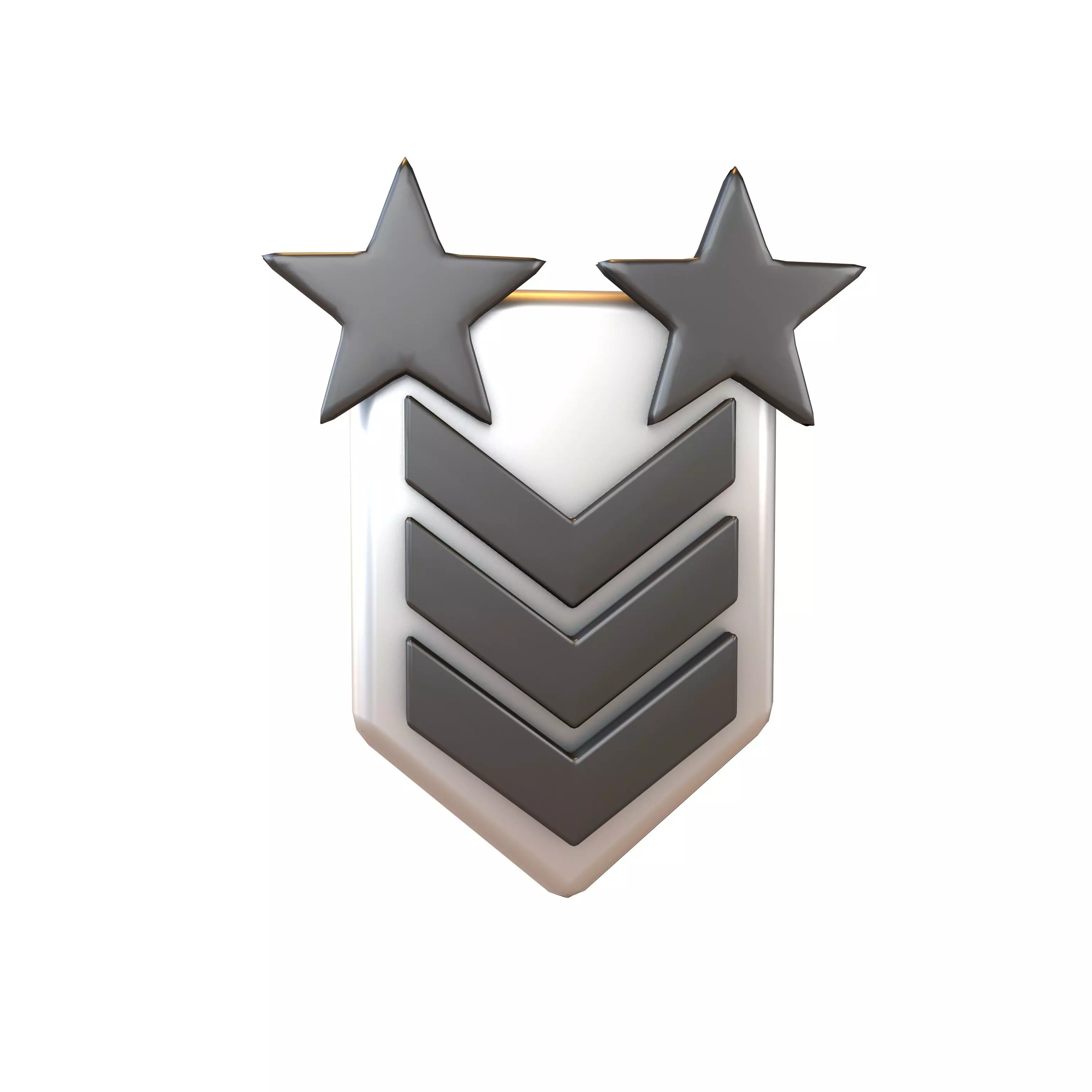 Rank Medal v12 007 Low-poly 3D model