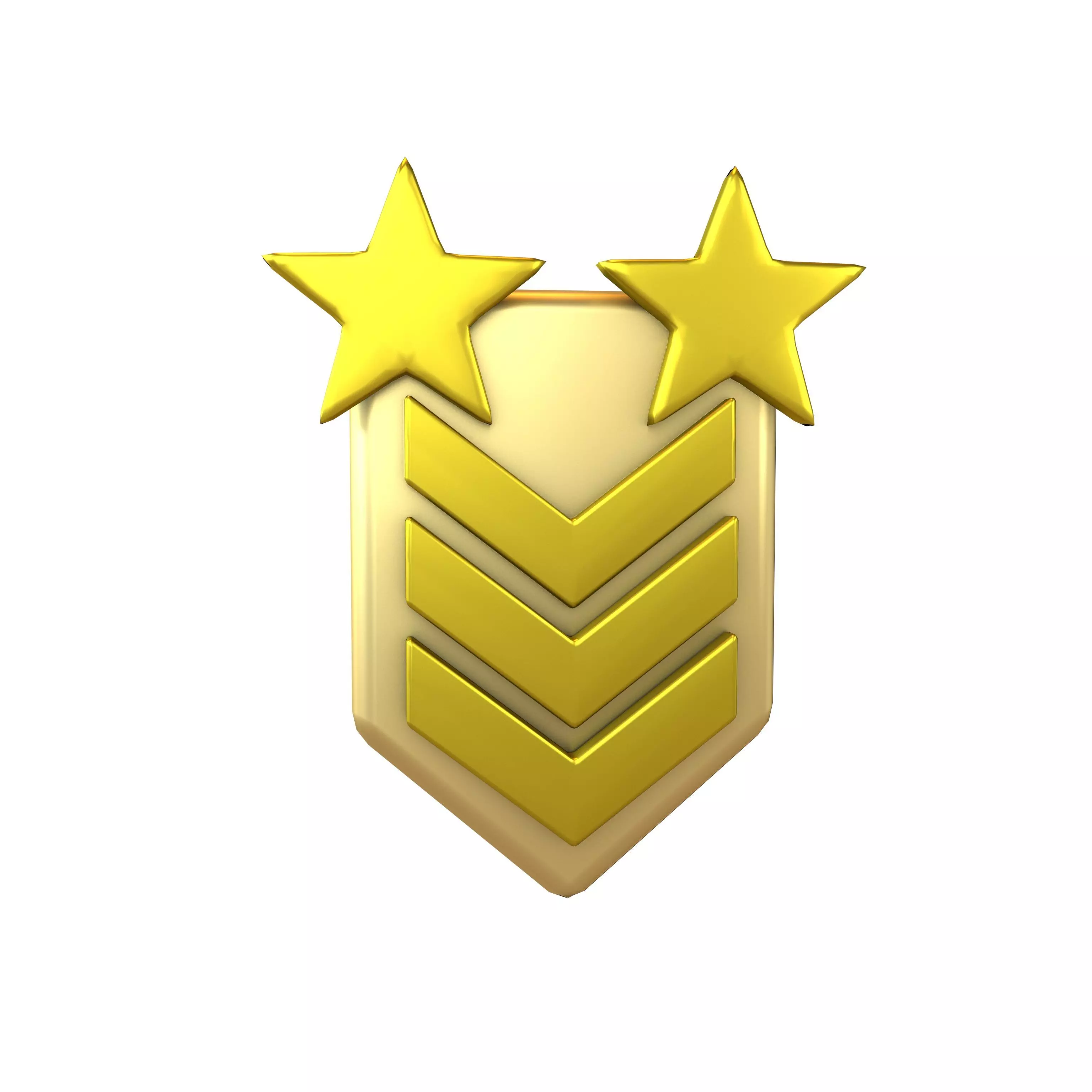 Rank Medal v12 008 Low-poly 3D model