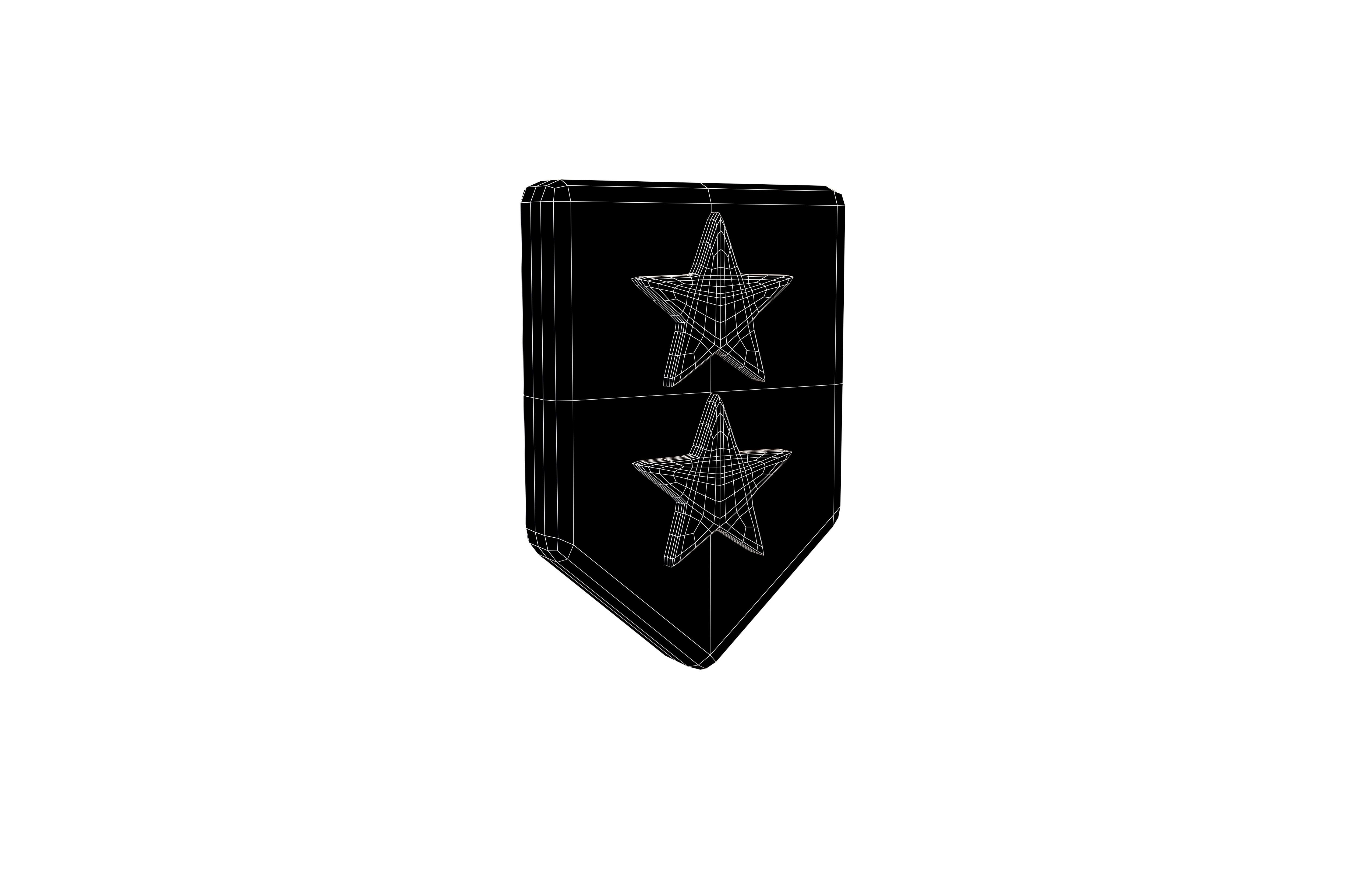 Rank Medal v14 002 Low-poly 3D model_5