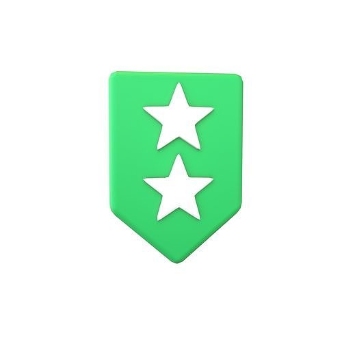 Rank Medal v14 002 Low-poly 3D model