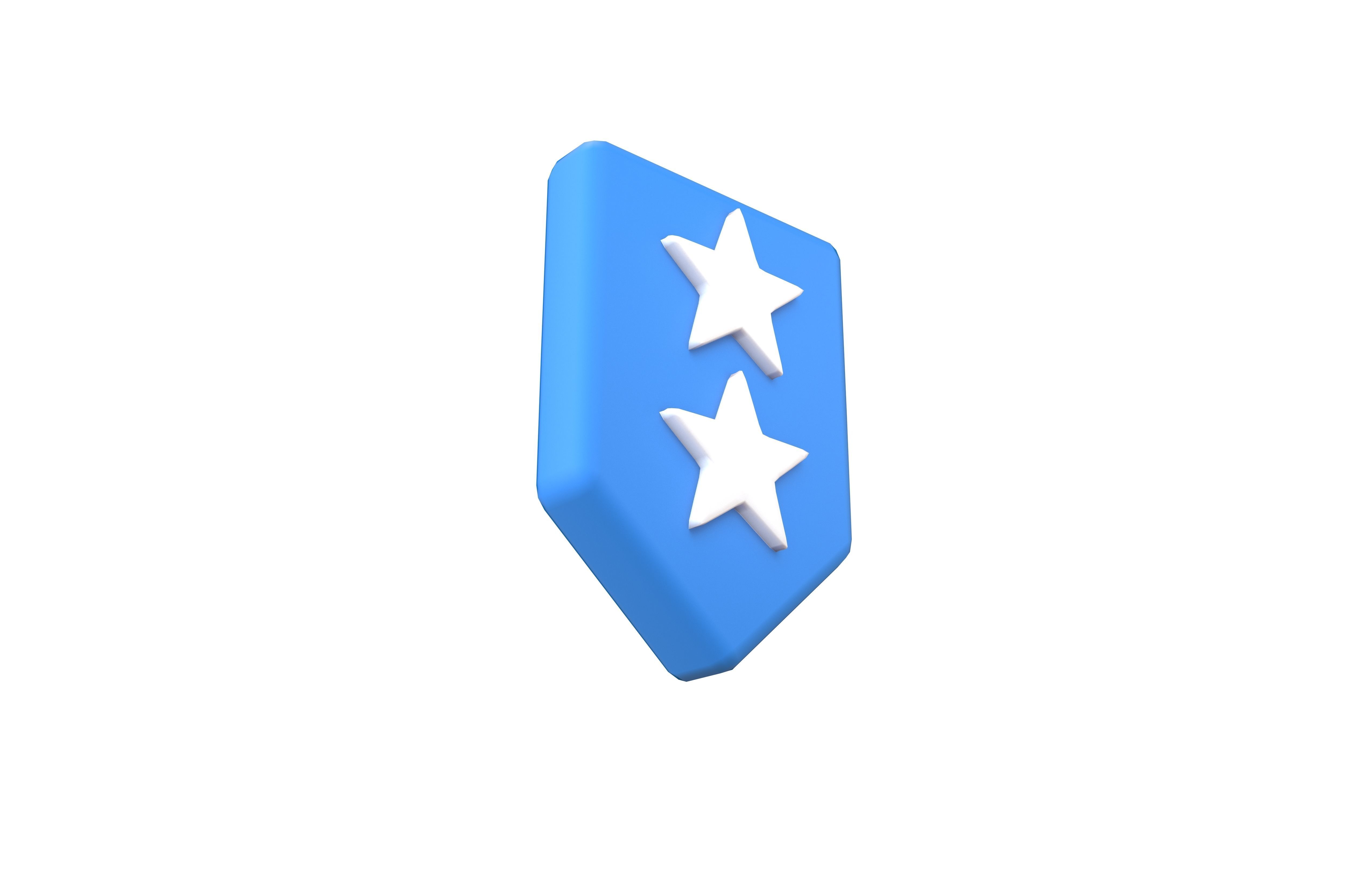 Rank Medal v14 003 Low-poly 3D model_3