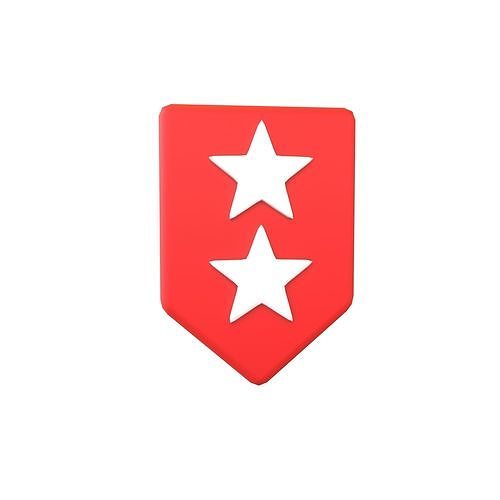 Rank Medal v14 006 Low-poly 3D model