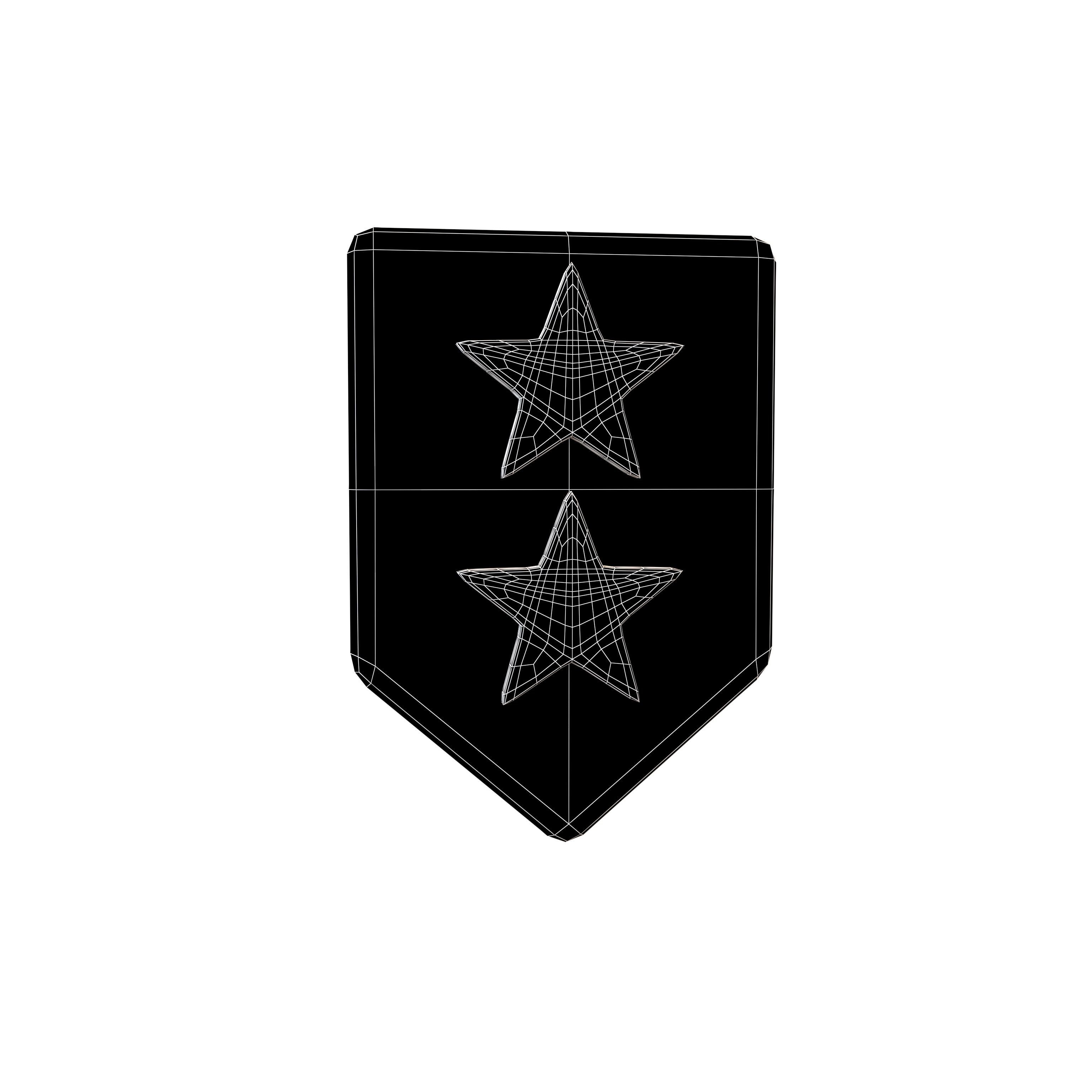 Rank Medal v14 007 Low-poly 3D model_4