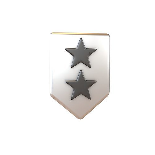 Rank Medal v14 007 Low-poly 3D model