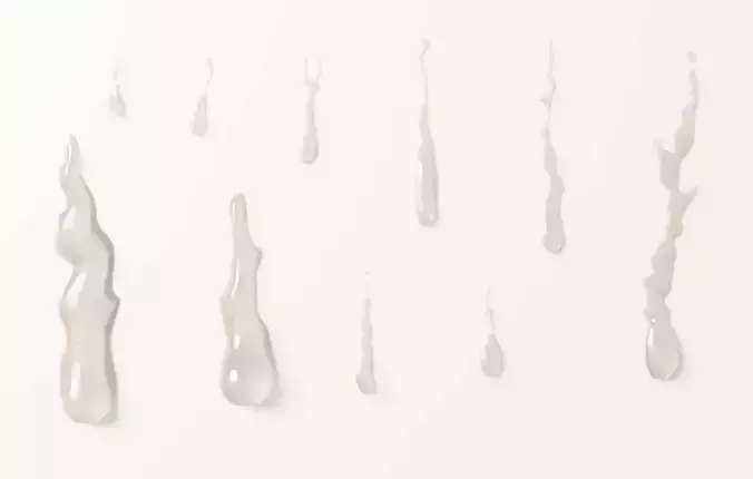 10 Water Drop 3D model - Set of Water Droplets 3D model 3D model