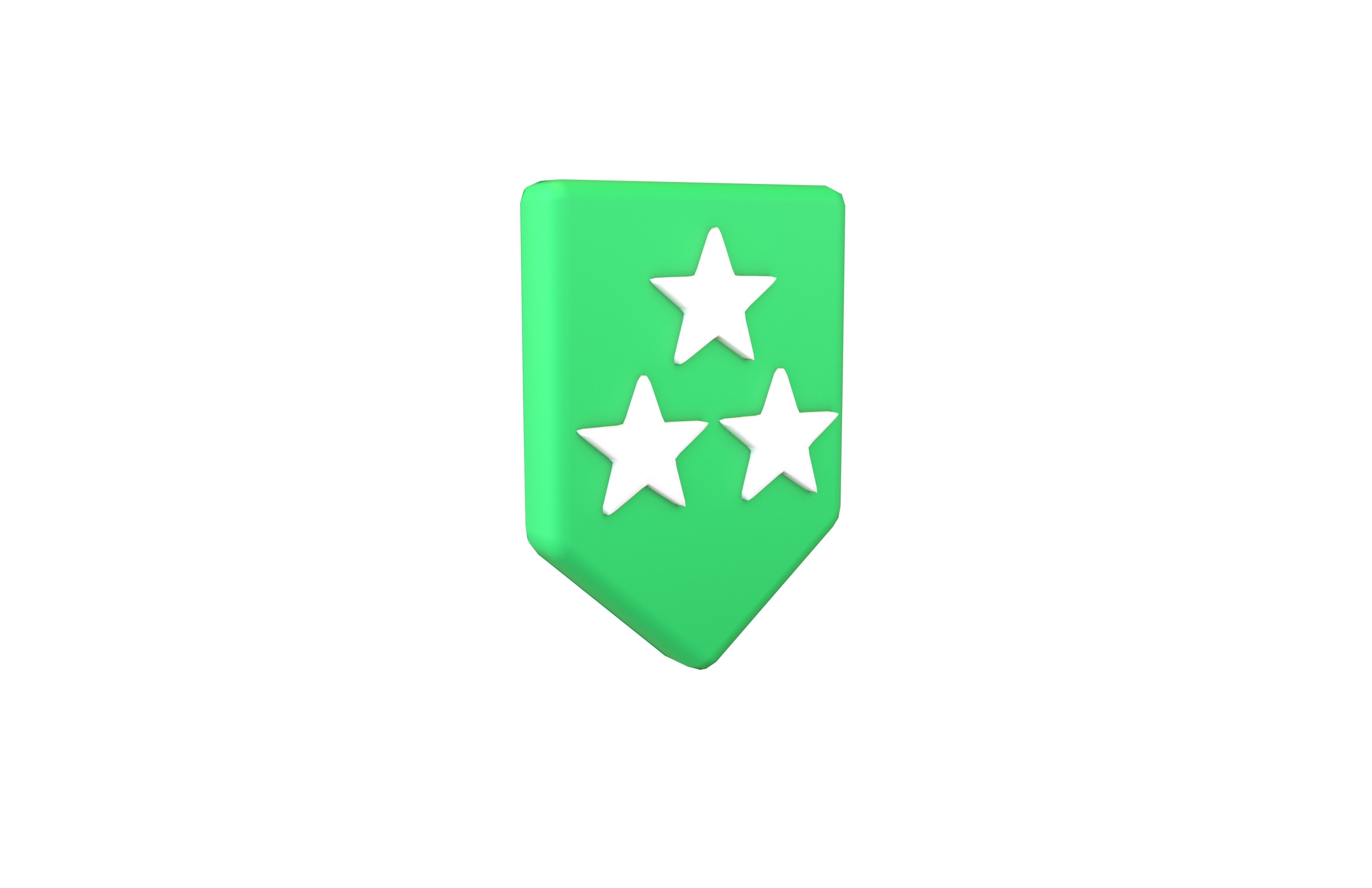 Rank Medal v15 002 Low-poly 3D model_1