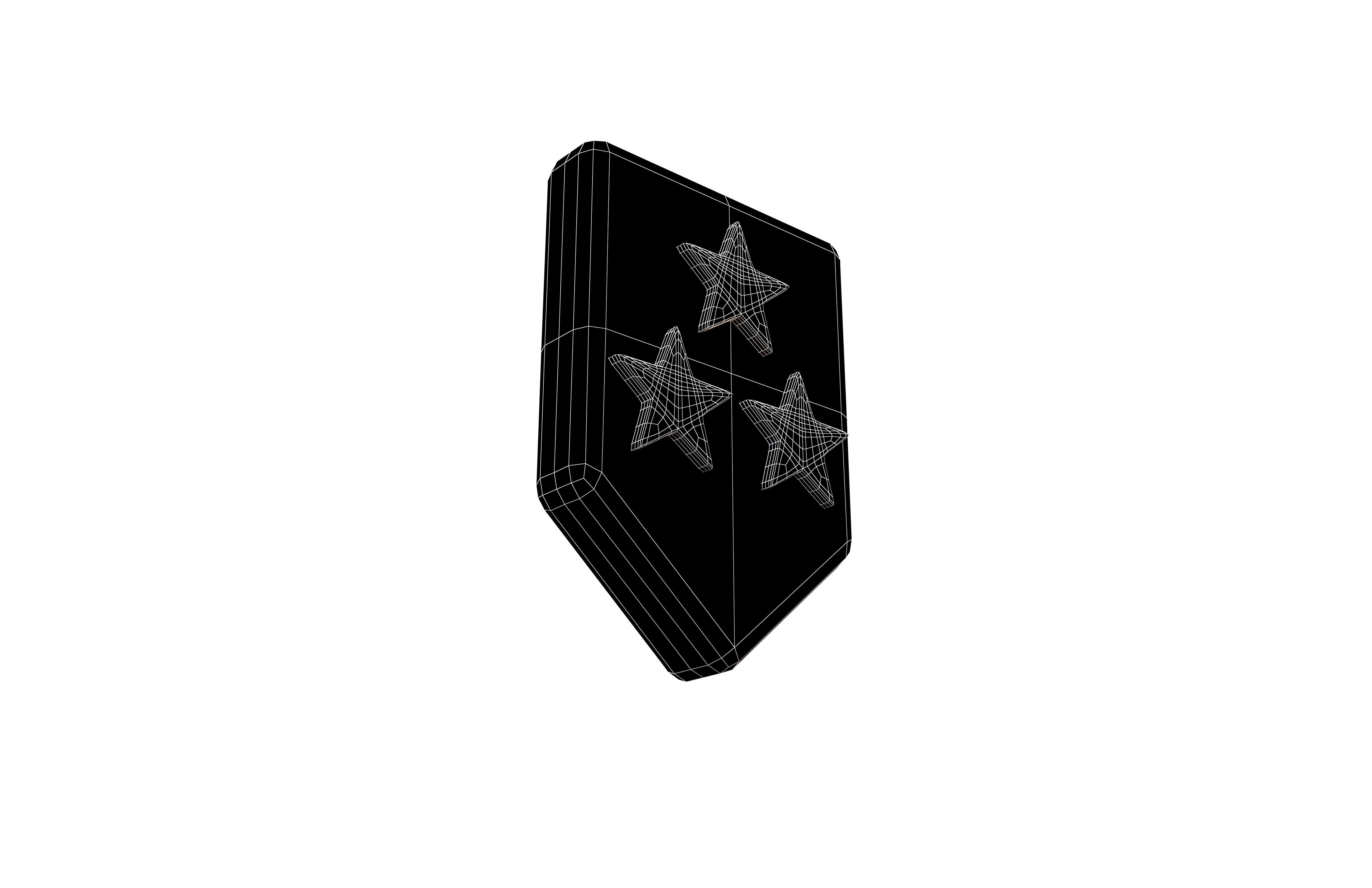 Rank Medal v15 005 Low-poly 3D model_7